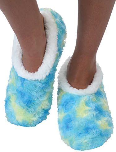 Женские Носки Snoozies Snoozies Slippers - Уютные Тапочки для Женщин - Мягкие Домашние Тапочки для Использования в Помещении - Мягкая Подошва - Цветы в Расцвете Snoozies