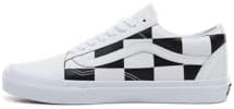 Vans Old Skool Leather Check - Unisex Shoes - Leather Upper - Rubber Outsole - Skate Shoes - Jazz Stripe Vans