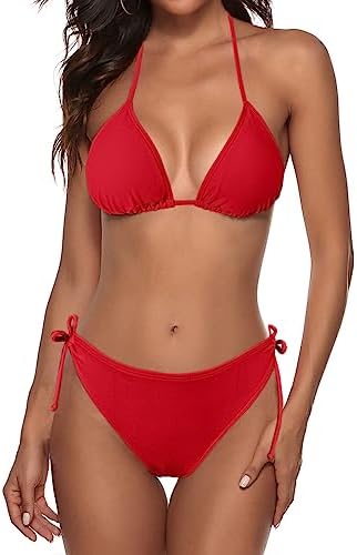 Женский Раздельный купальник Zonsaoja Halter String Bikini Set Zonsaoja