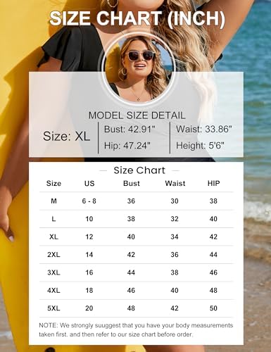 Blooming Jelly Women's Plus Size Swimsuit One Piece Tummy Control Bathing Suit V Neck Ruched Modest Swimwear Blooming Jelly