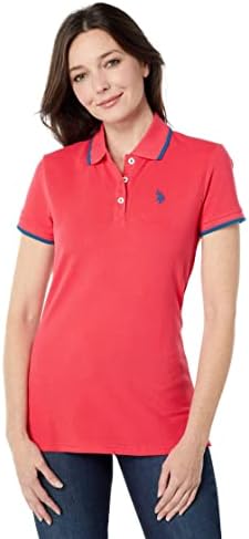 U.S. Polo Assn. Women's Classic Stretch Pique Polo Shirt U.S. POLO ASSN.