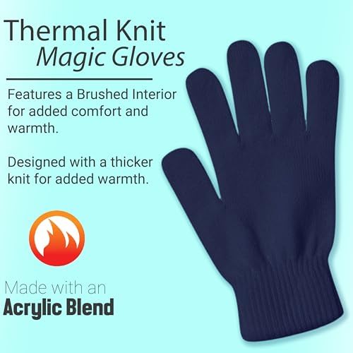 Зимние перчатки Winterlace Winter Magic Gloves, 12 пар теплых вязаных грубых упаковок для мужчин и женщин Winterlace