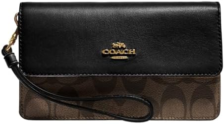 Бумажник COACH Women's Signature Foldover COACH