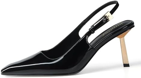 Женские туфли на каблуке iiimmu Slingback с квадратным носком, высота каблука 8,9 см / 10,2 см Iiimmu