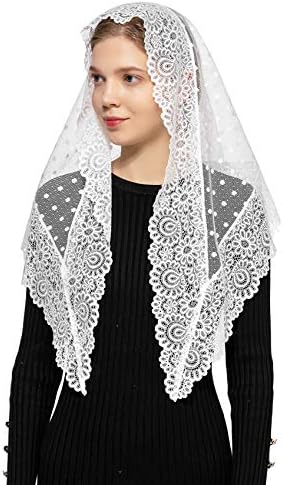 Платок на голову Wgior Triangle Vintage Inspired Lace Chapel Veils Wgior