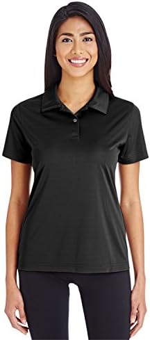 TEAM 365 Women's Zone Performance Polo Black 2XL Team 365