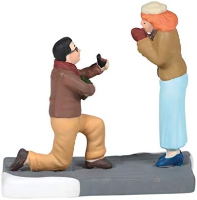 Department 56 Christmas in The City Village Accessories Will You Marry Me Figurine, 2.6 Inch, Multicolor Department 56