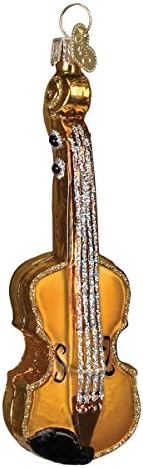 Old World Christmas Musical Instruments Glass Blown Ornaments for Christmas Tree Baby Grand Piano 3x3 Old World Christmas