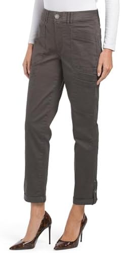 Democracy High Rise Utility Pants, Steel Grey, 6 Democracy