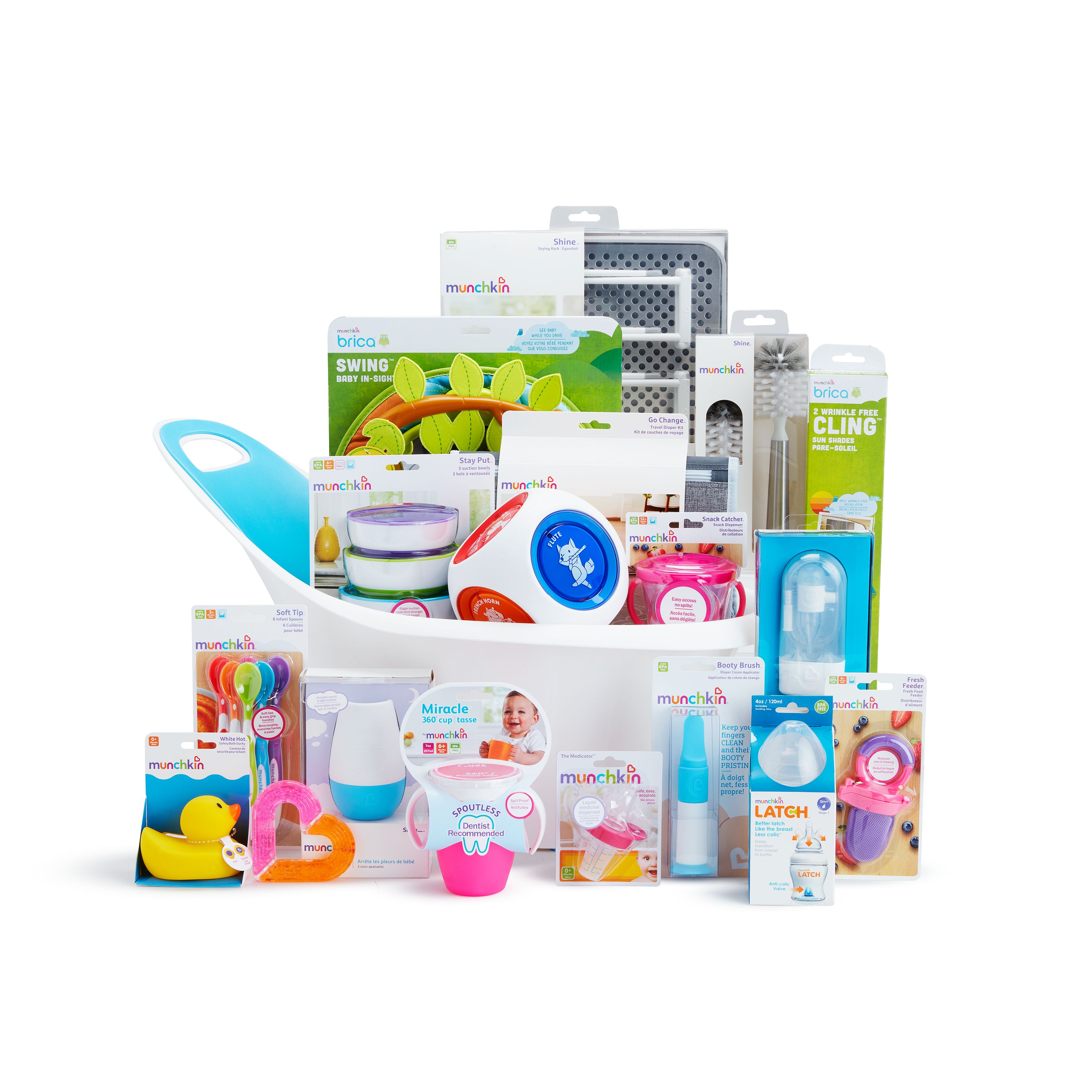 Munchkin VIP Baby Gift Basket, Includes 20 Baby Products, Pink Visit the Munchkin Store