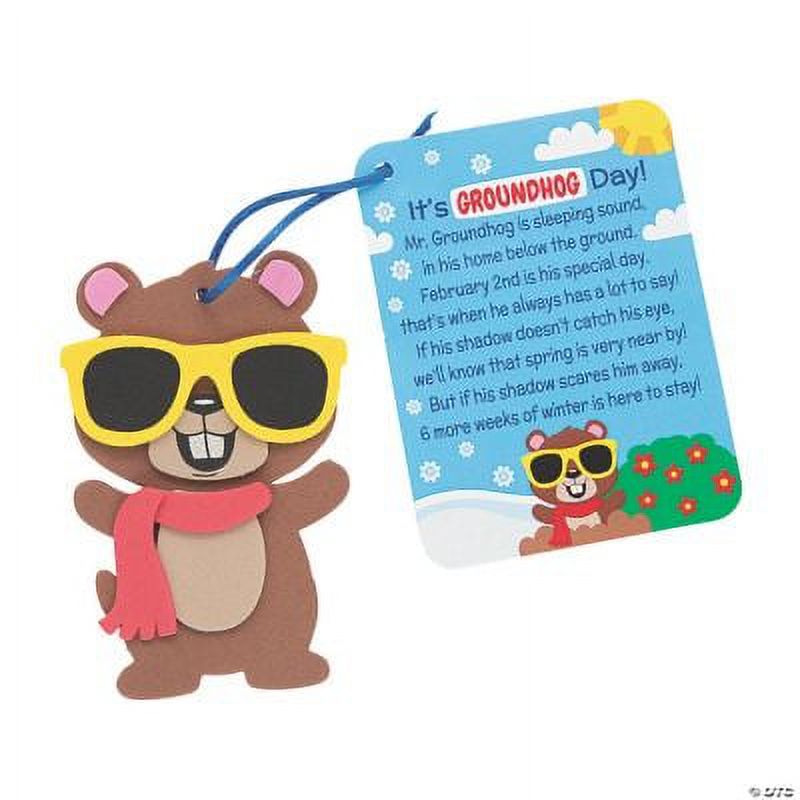 Legend of the Groundhog Ornament Craft Kit - Craft Kits - 12 Pieces Fun Express