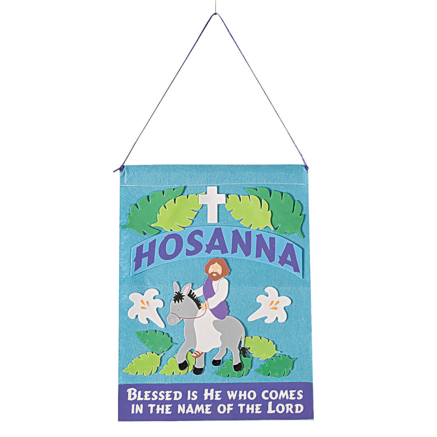 Palm Sunday Felt Banner Craft Kit - Craft Kits - 12 Pieces Fun Express