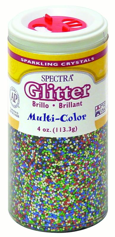 Pacon Spectra Glitter Sparkling Crystals, 4 oz., Multi-Color Pacon