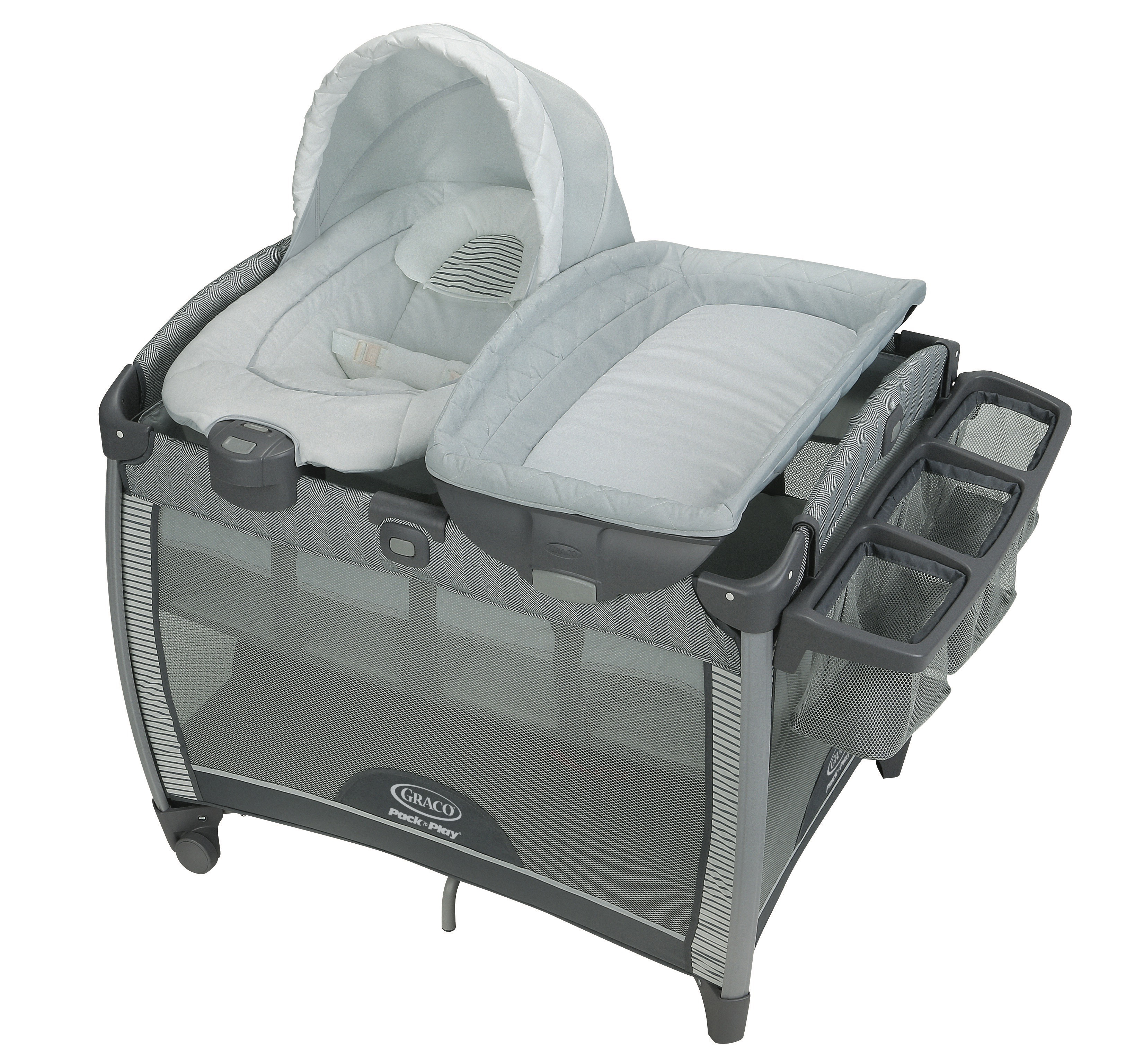 Graco Pack n Play Quick Connect Playard with Portable Bouncer, Raleigh, Unisex Visit the Graco Store