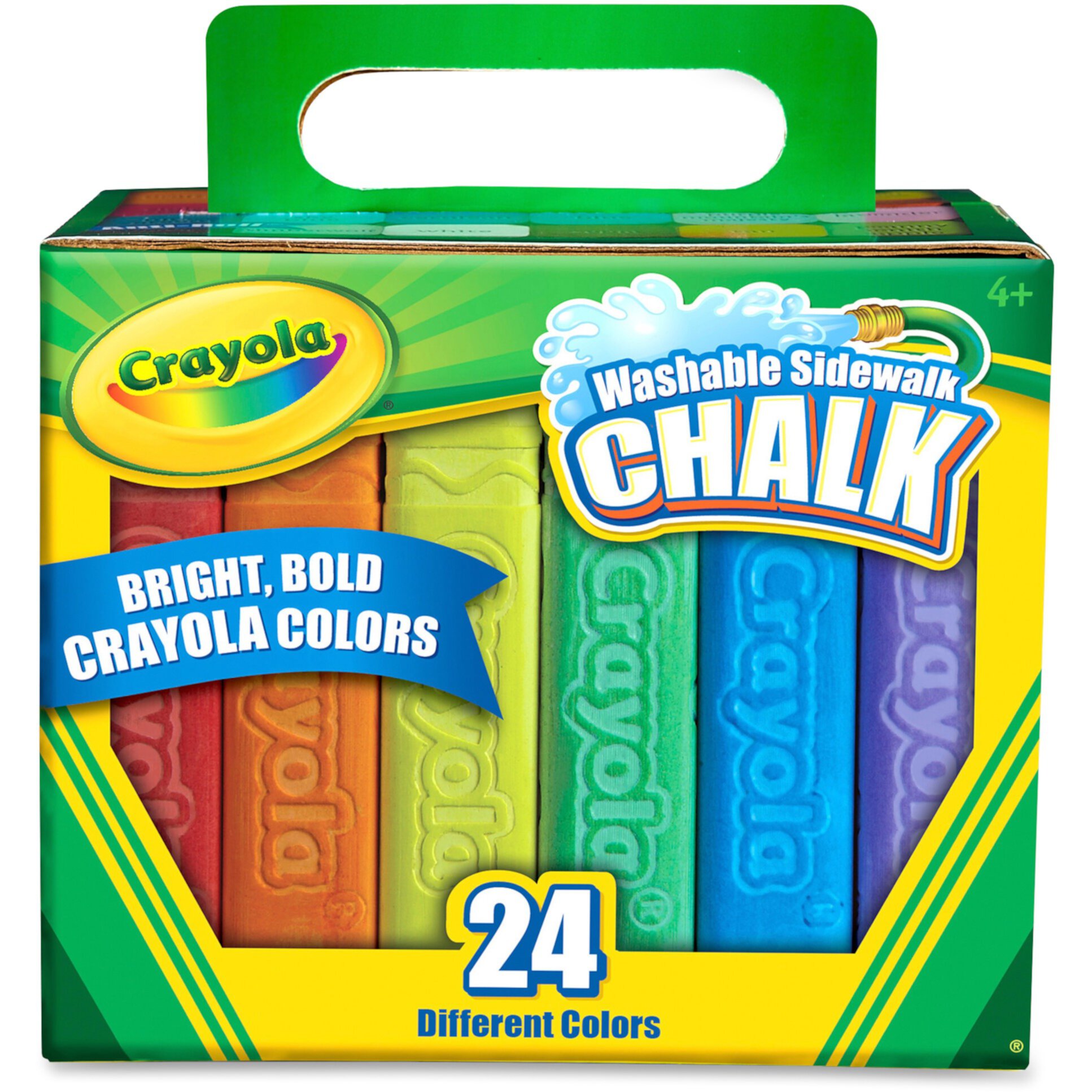 Crayola Washable Sidewalk Chalk In Assorted Colors, 24 Count Crayola