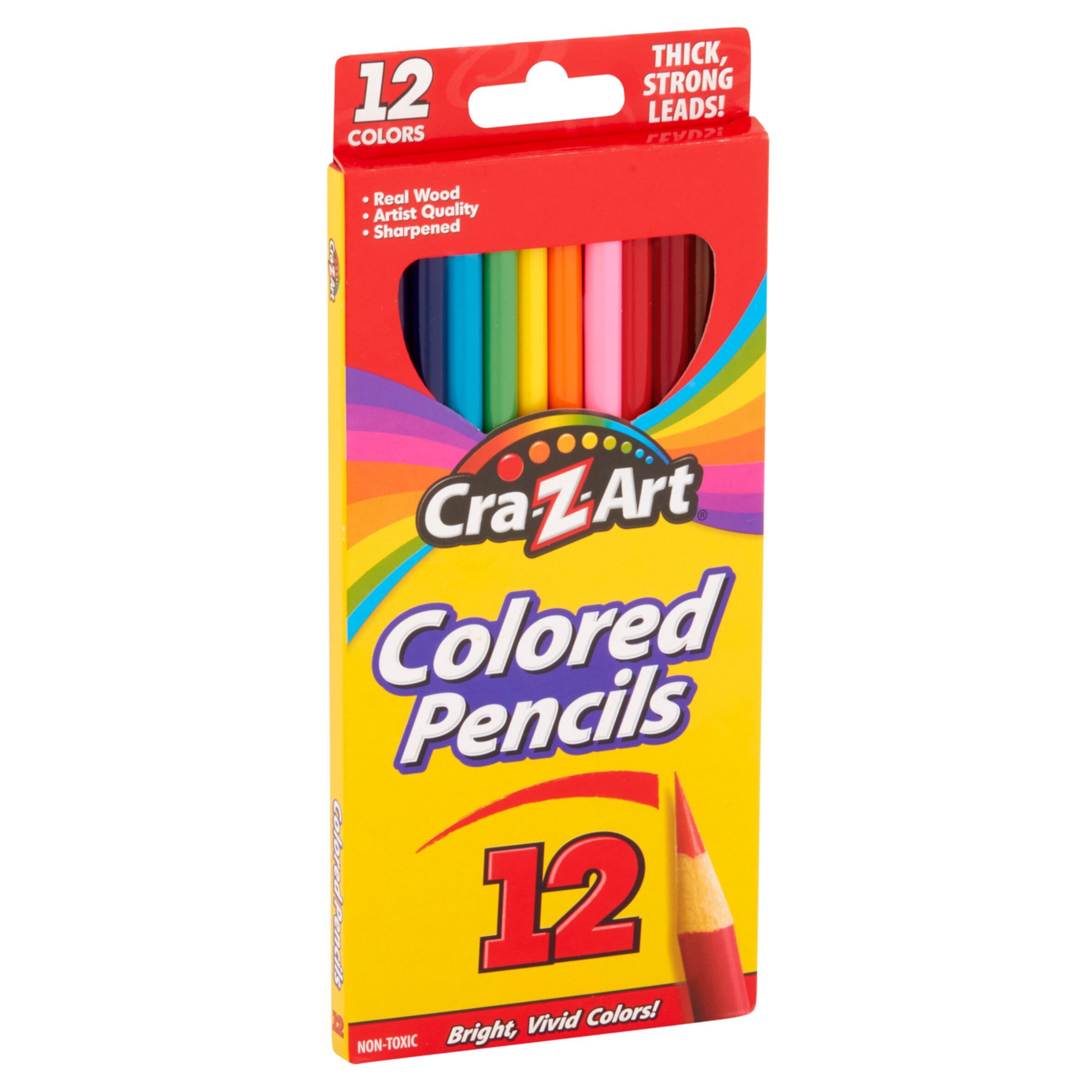 (4 pack) Cra-Z-Art Colored Pencils, 12 Count, Beginner Child to Adult, Back to School Supplies Cra-Z-Art