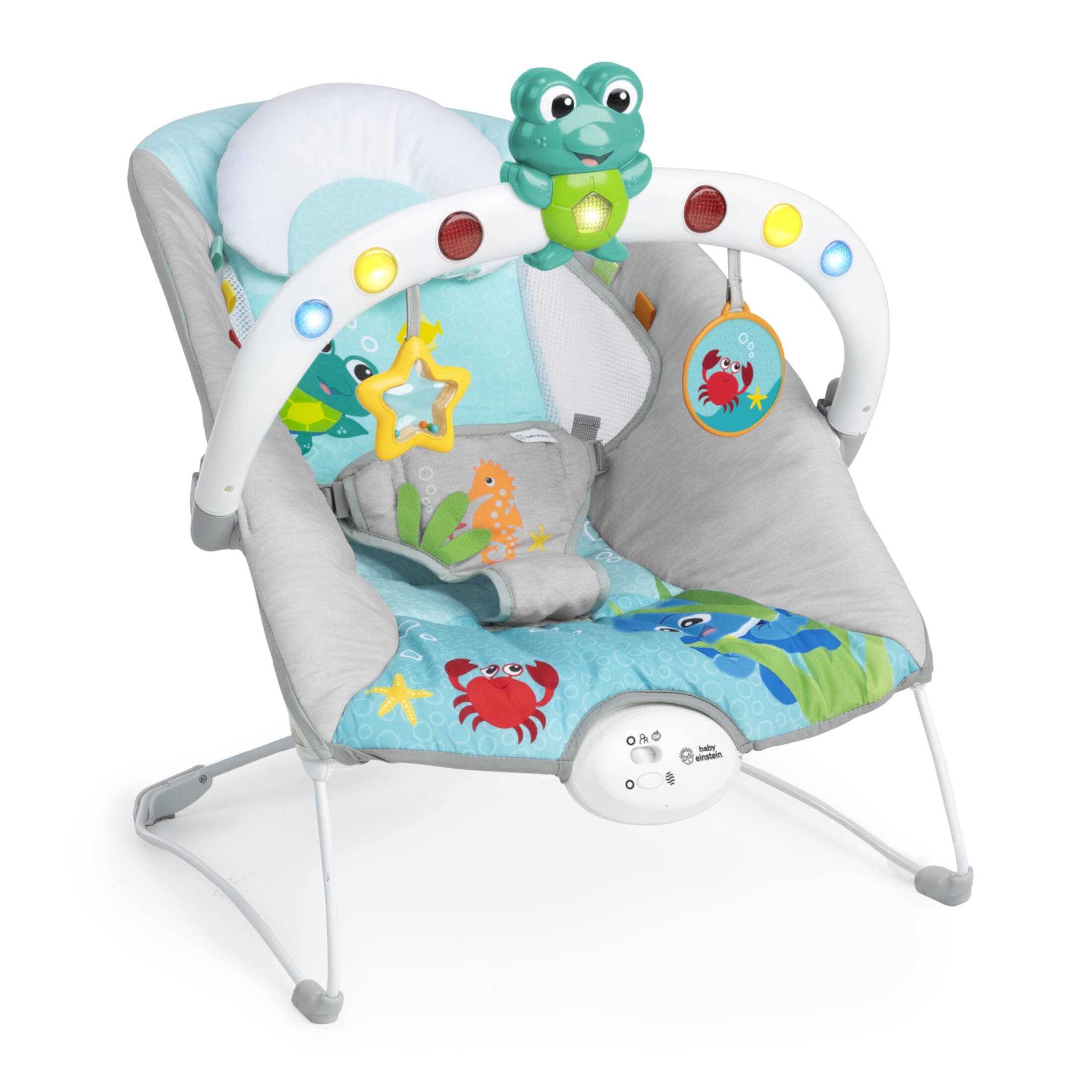 Baby Einstein Ocean Explorers Kick to It Neptune Musical Bouncer Seat, Unisex, Ages 0-6 Months Visit the Baby Einstein Store