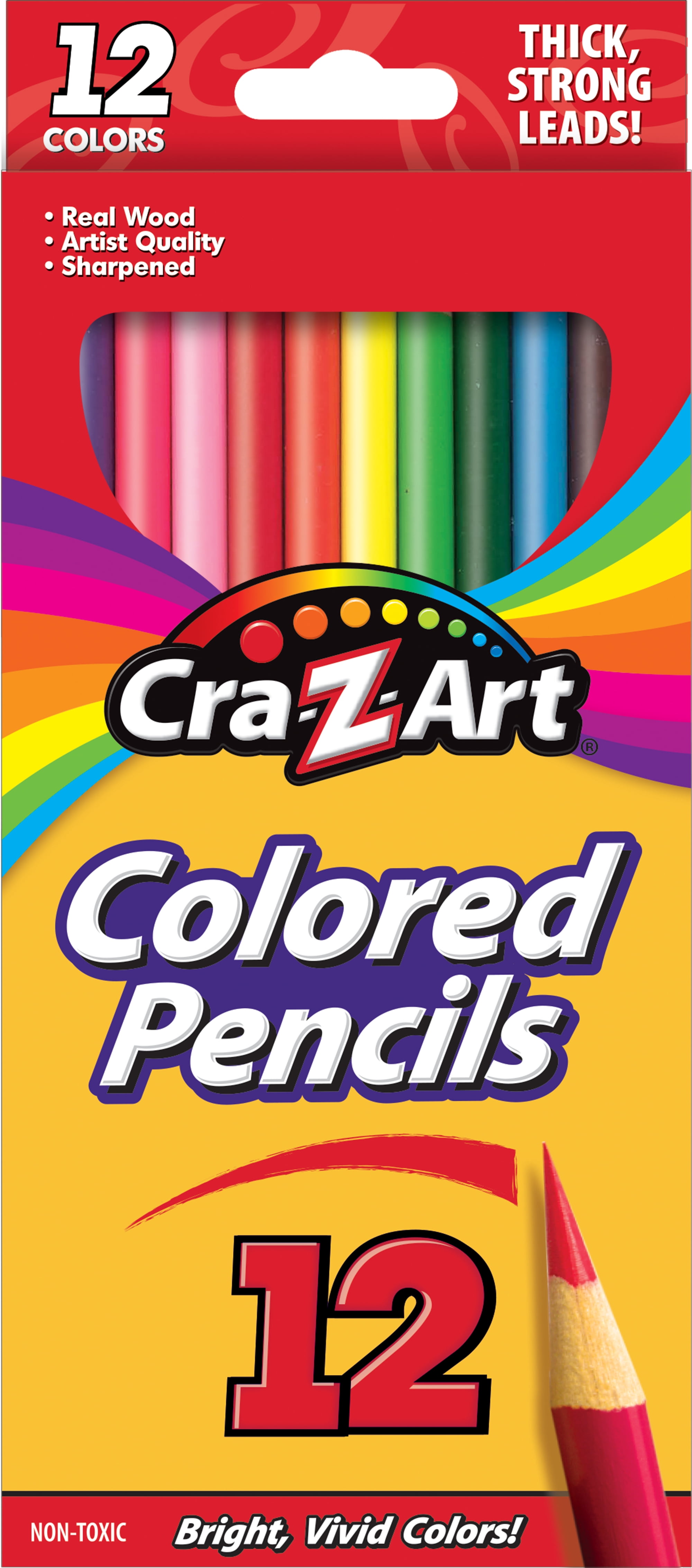 (4 pack) Cra-Z-Art Colored Pencils, 12 Count, Beginner Child to Adult, Back to School Supplies Cra-Z-Art