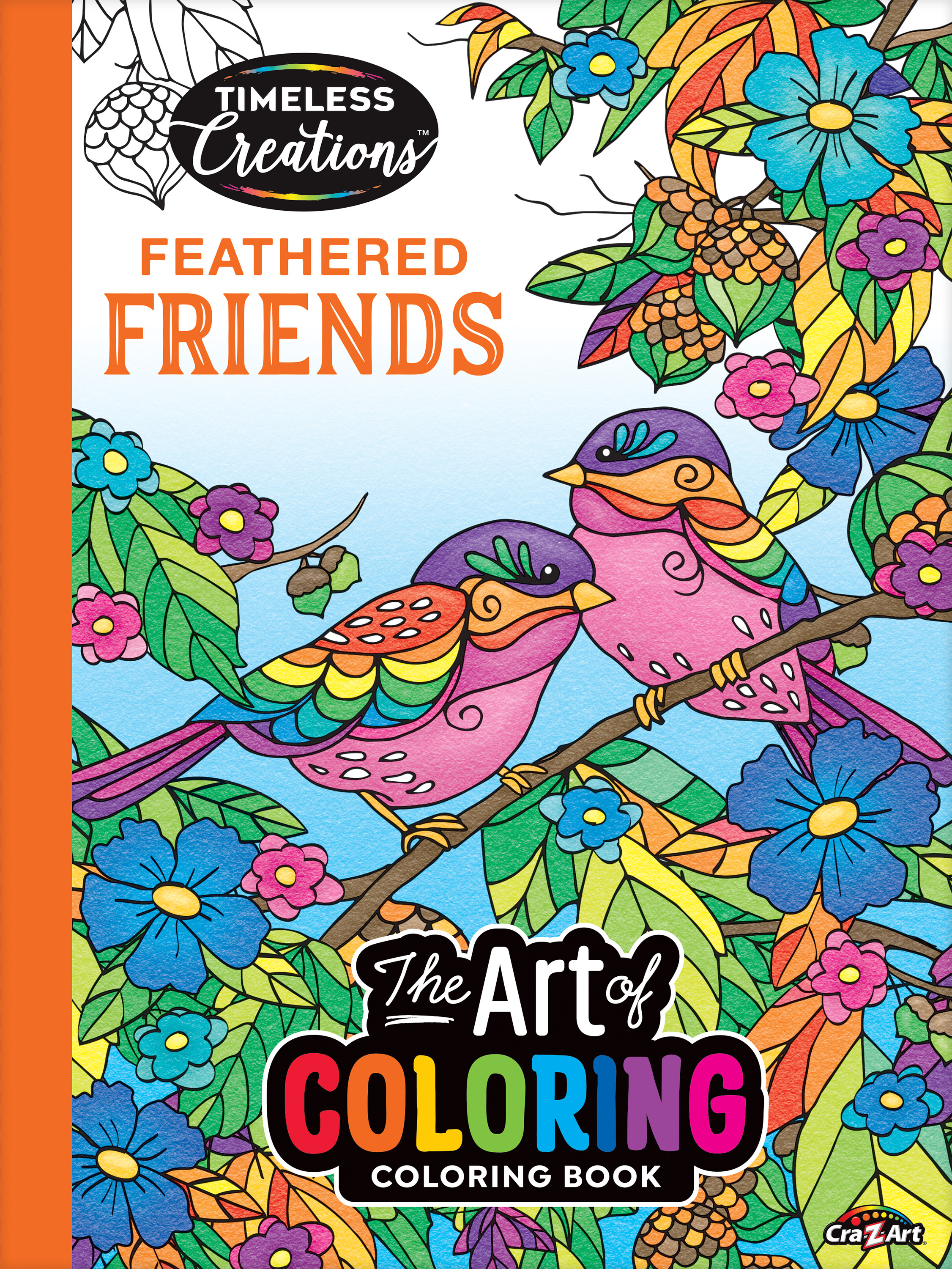 Cra-Z-Art Timeless Creations, Feathered Friends New Adult Coloring Book, 64 Pages Cra-Z-Art