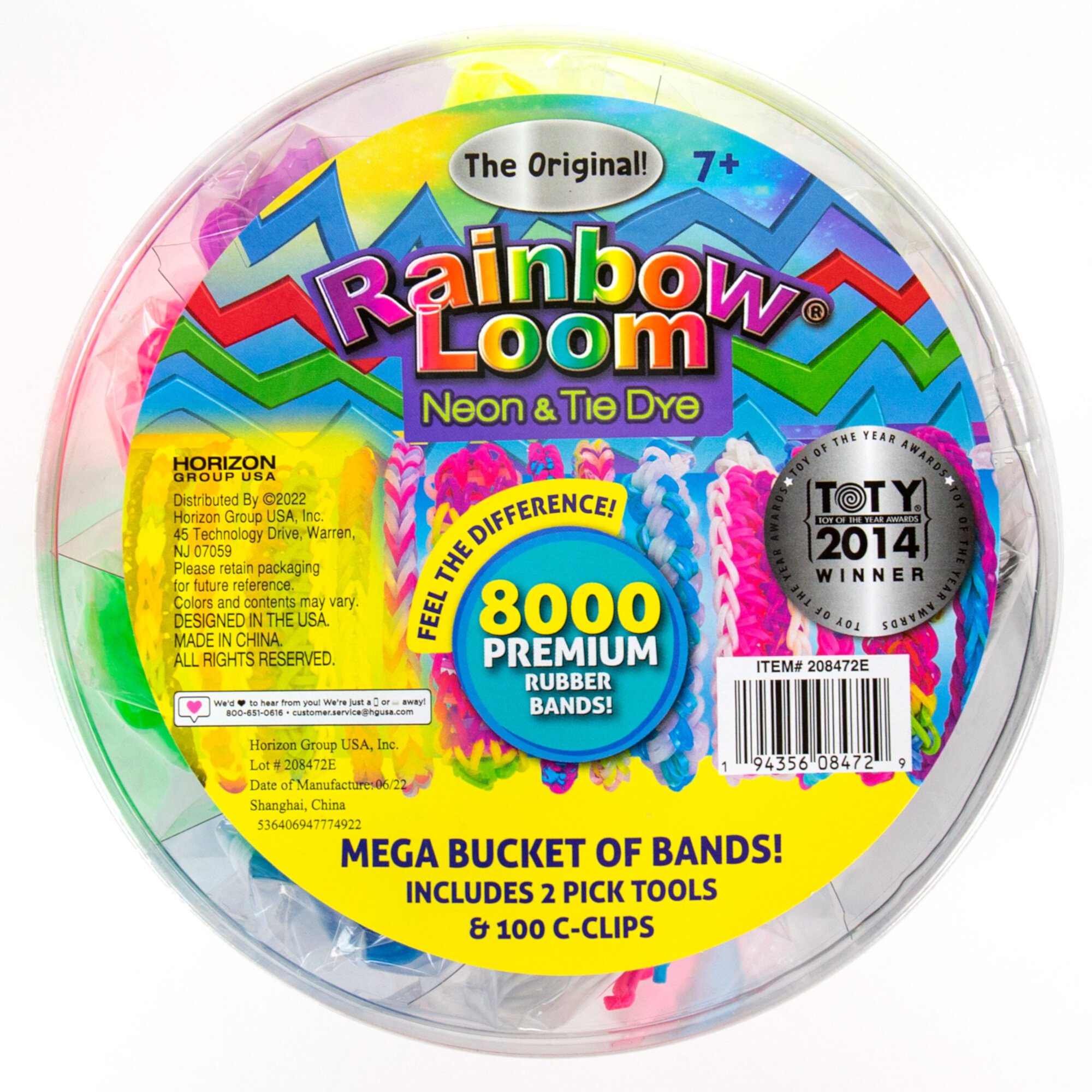 Rainbow Loom Neon and Tie-Dye Mega Bucket Rainbow Loom