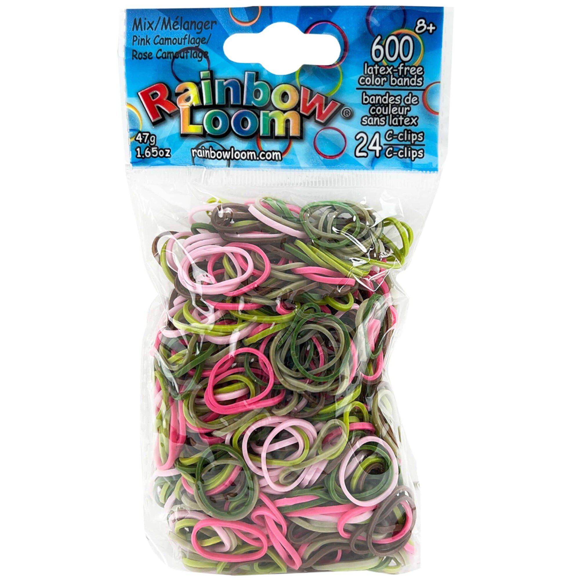 Rainbow Loom Pink Camo High Quality Rubber Bands, the Original Rubber Bands for Everything Rainbow Loom, Children Ages 7 and Up. Rainbow Loom