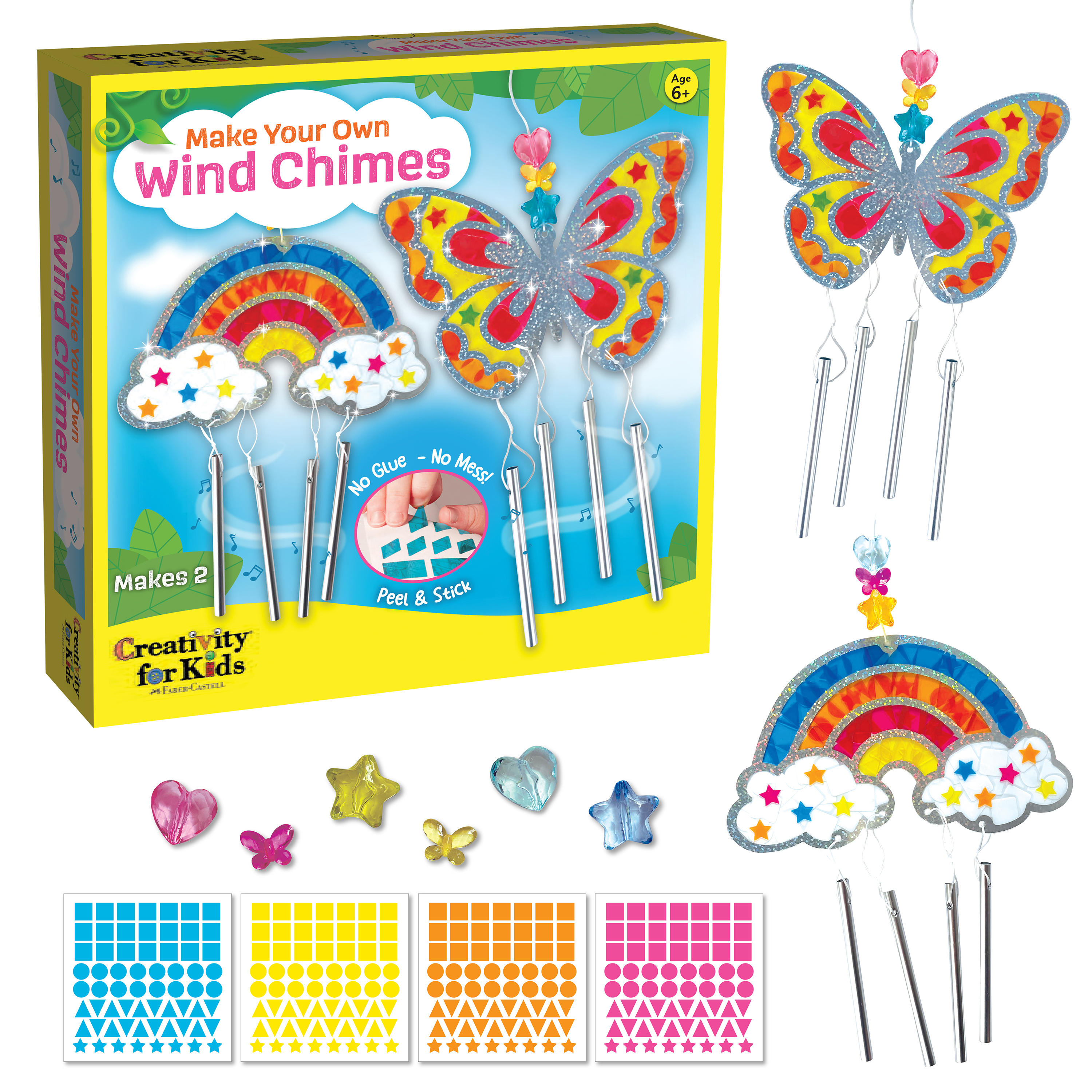 Creativity for Kids Make Your Own Wind Chimes: Kids Toys and Arts and Crafts, Gift Set for Ages 6-8+ Creativity for Kids