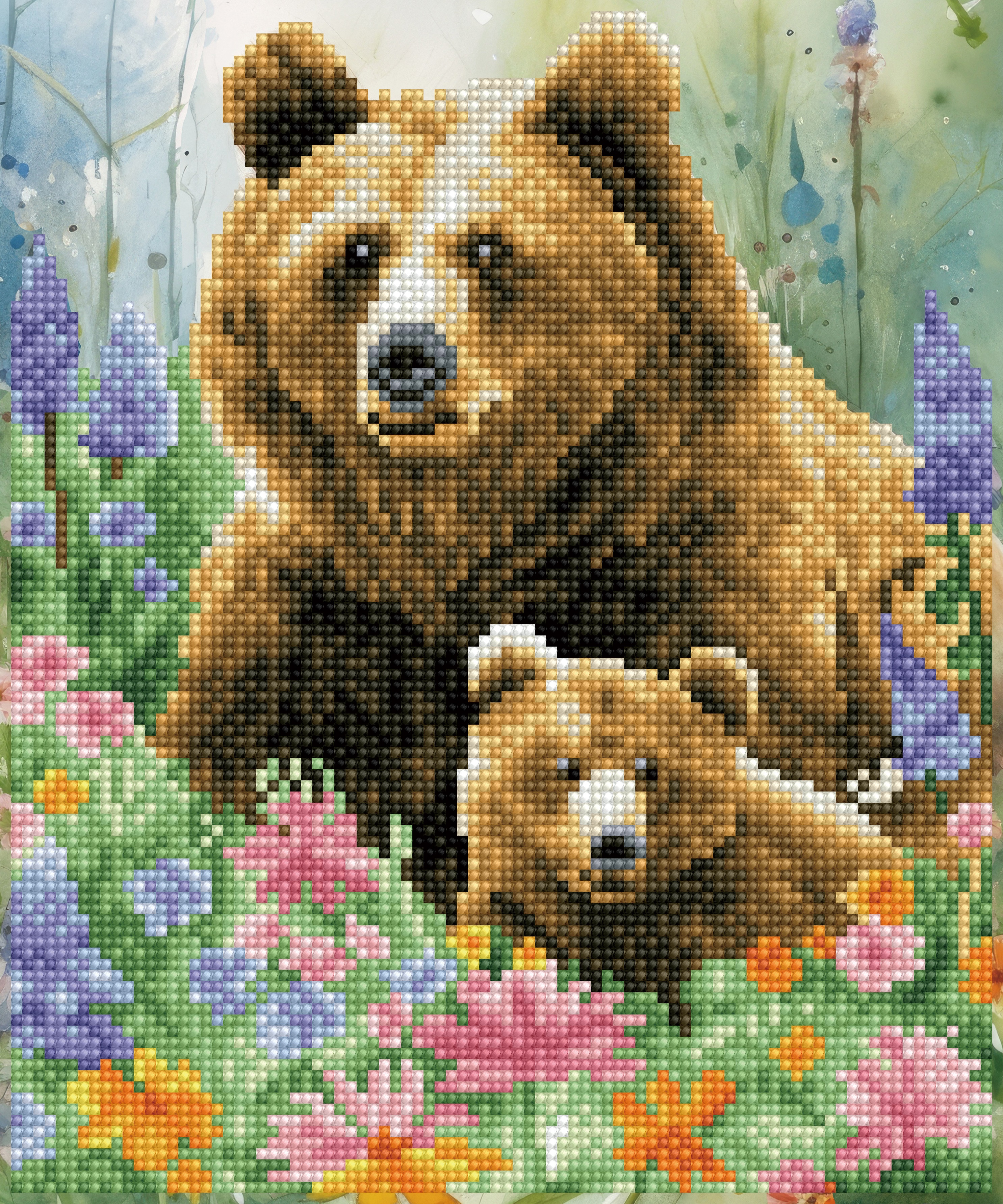 DIAMOND DOTZ® Mother and Cub Special Edition Diamond Painting Kit DIAMOND DOTZ