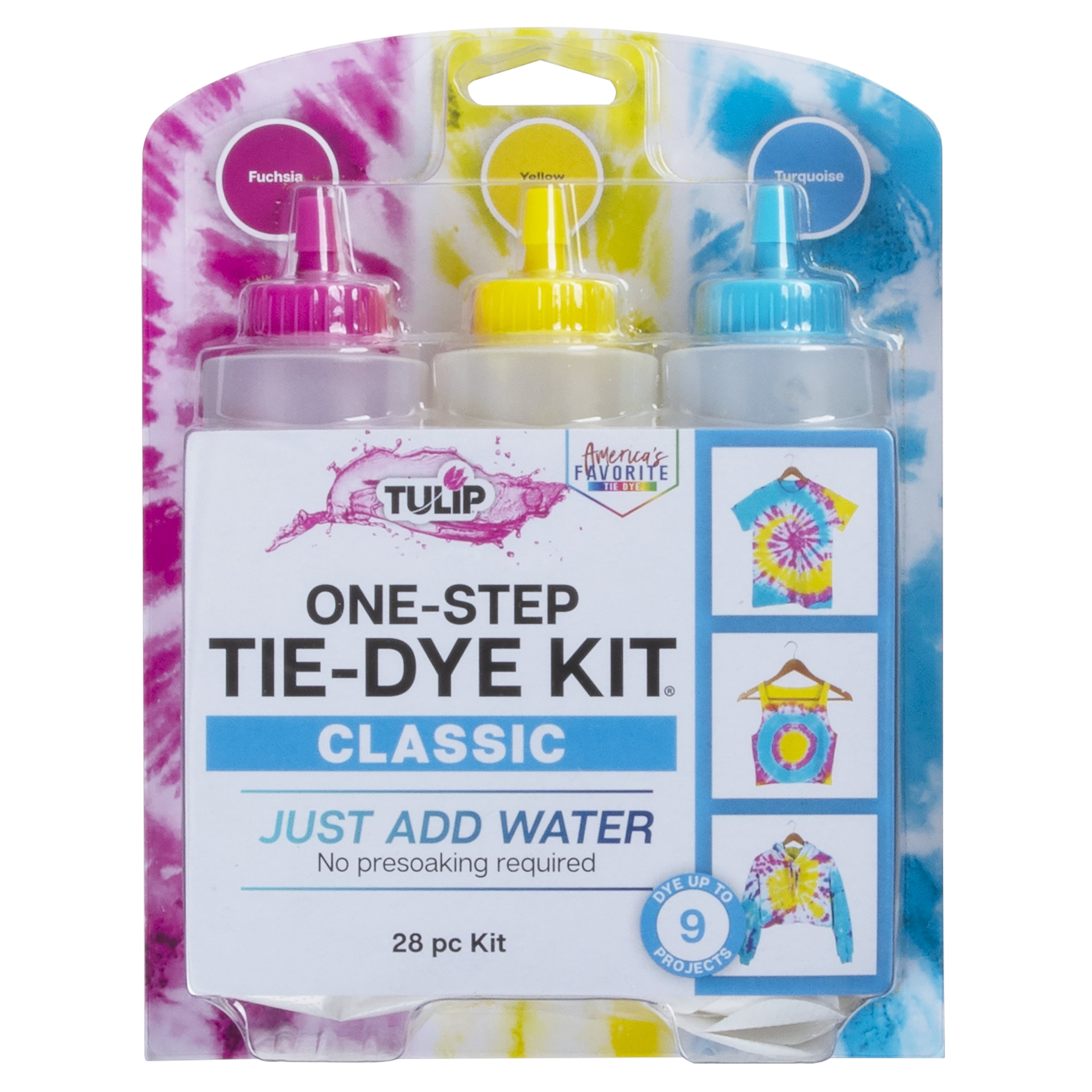 Tulip One-Step Tie-Dye 3 Color Kit, Wildflower, DIY Tie Dye Tulip