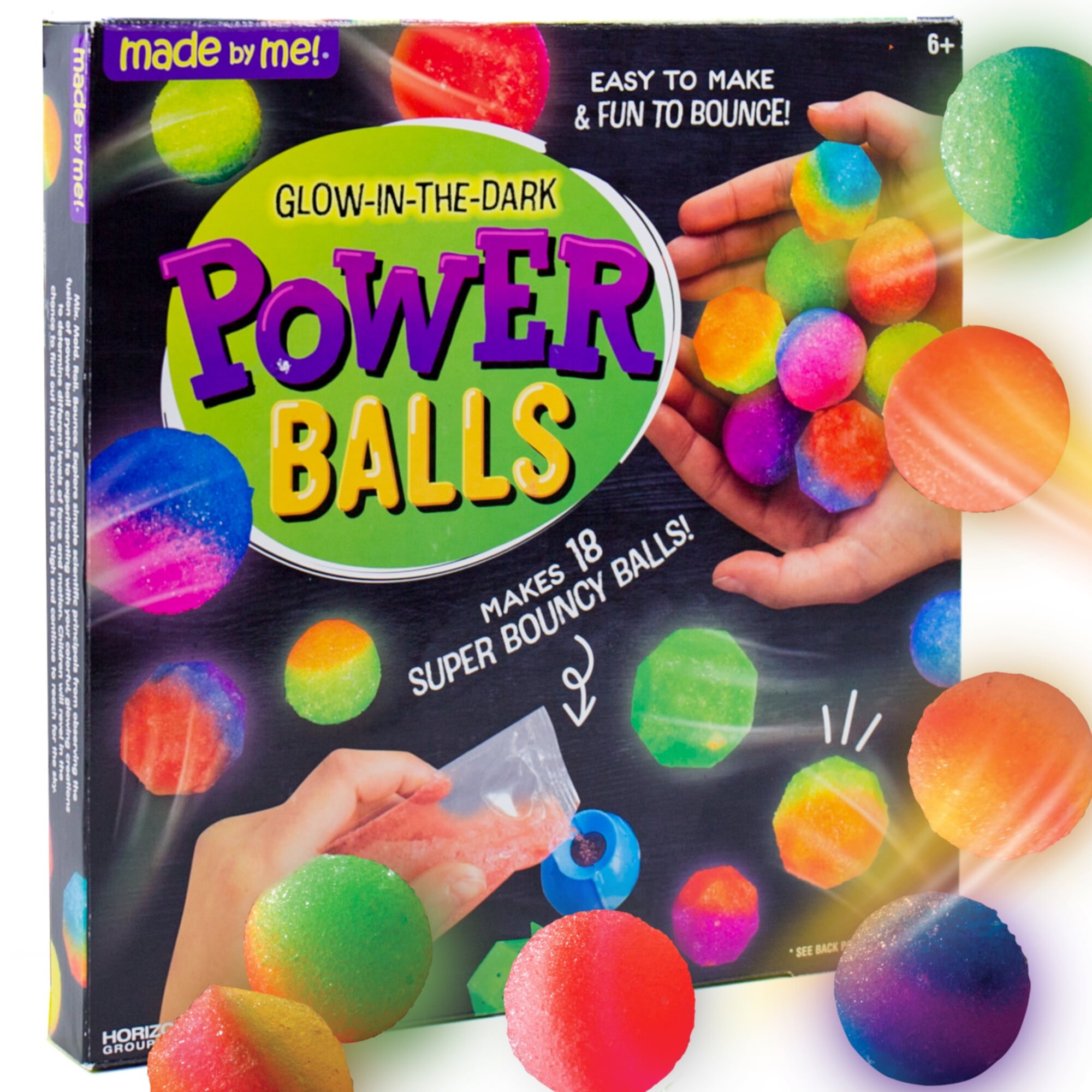 Made By Me Glow-in-the-Dark Power Balls Craft Kit, Child, Ages 6+ Made By Me