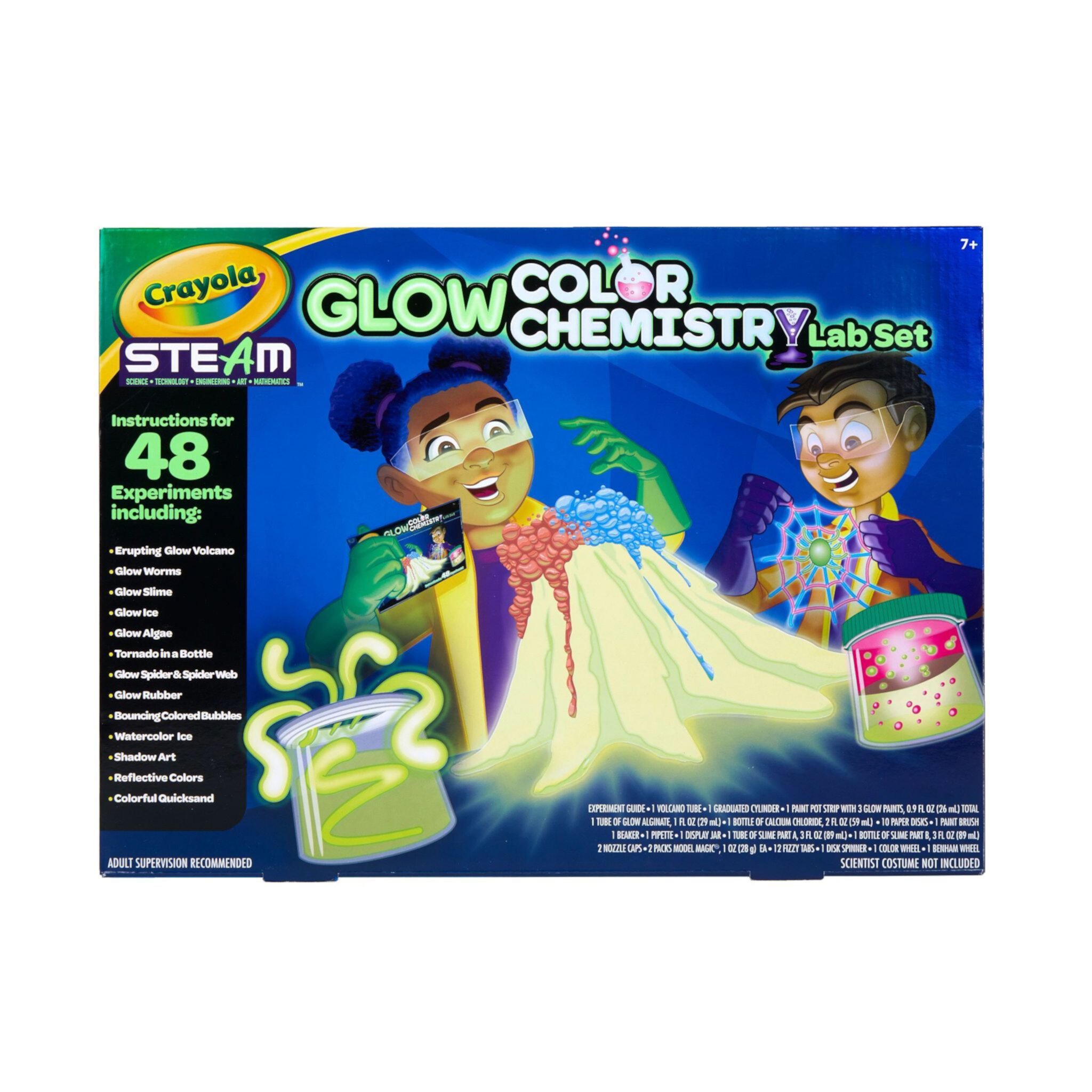 Crayola Glow Color Chemistry Lab Set, Science Kits for Kids, STEM Toys, School Supplies, Unisex Child Crayola