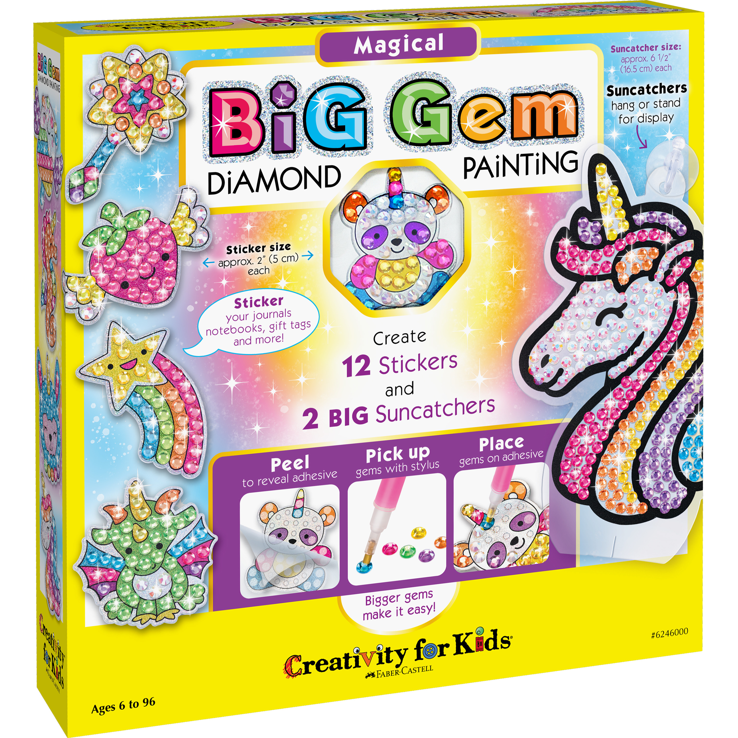 Creativity for Kids Big Gem Diamond Painting Magical - Child Craft Kit for Boys and Girls Creativity for Kids