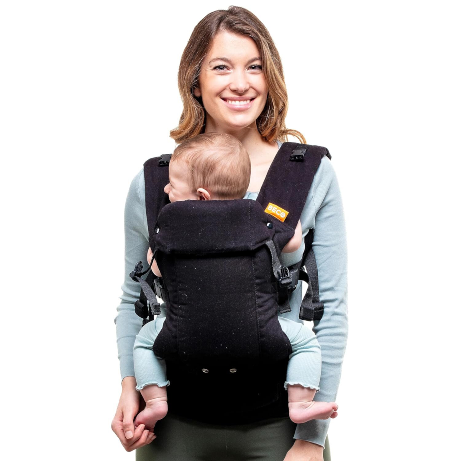 Beco Gemini Baby Carrier Newborn to Toddler - Front, Back and Hip Seat Carrier, Baby Carrier Backpack & Baby Front Carrier with Adjustable Seat, Ergonomic Baby Holder Carrier bs (Metro Black) Beco Baby Carrier