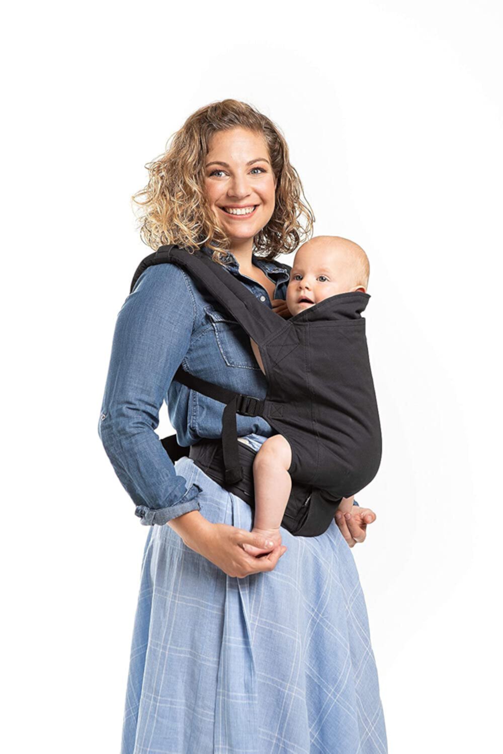 Boba Baby Carrier Classic - Backpack or Front Sling, Infants and Toddlers up to 45 pounds (Navy) Boba