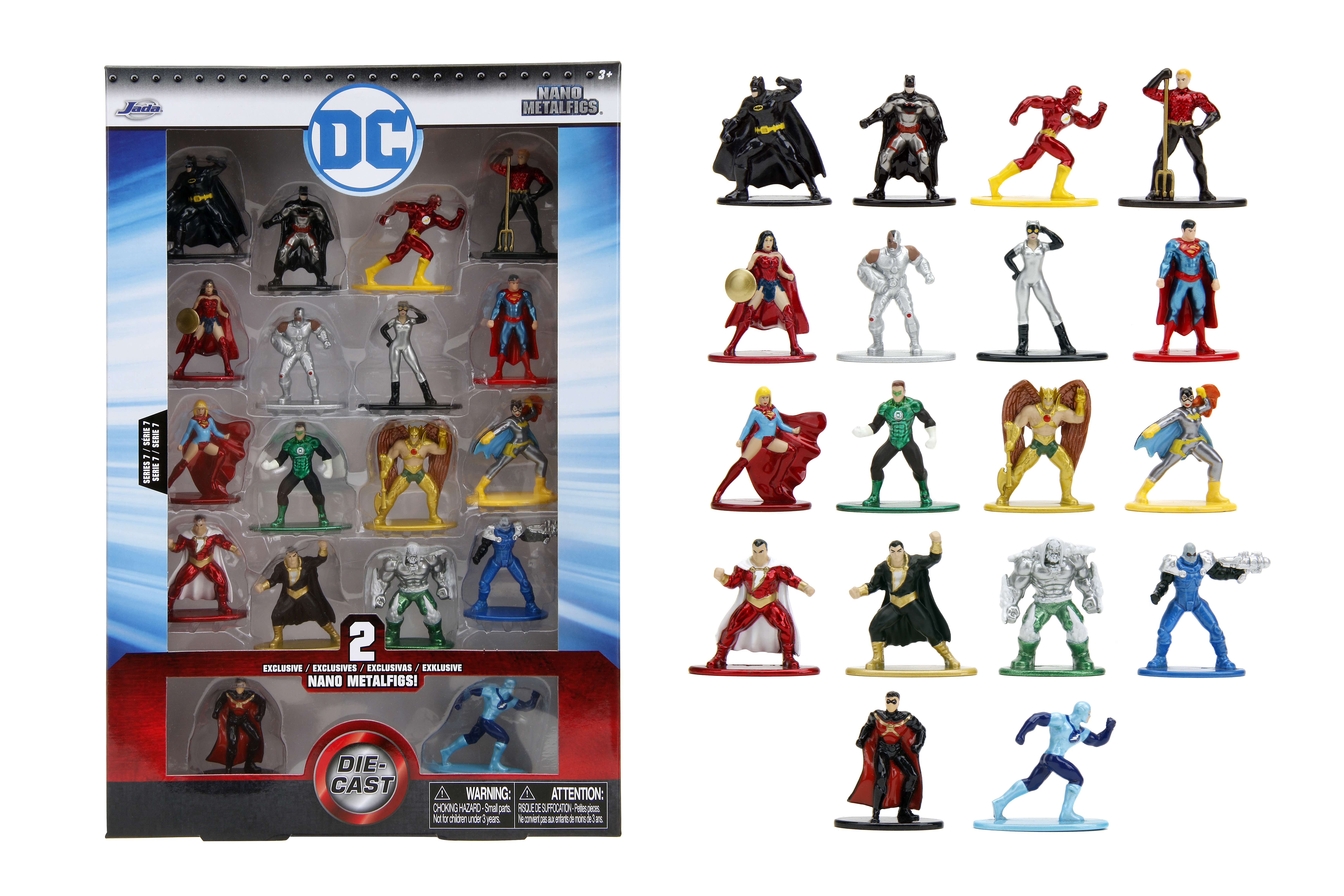 DC Comics 18-Pack Series 7 1.65 inch Die-Cast Collectible Figures(Multi-color) DC Comics