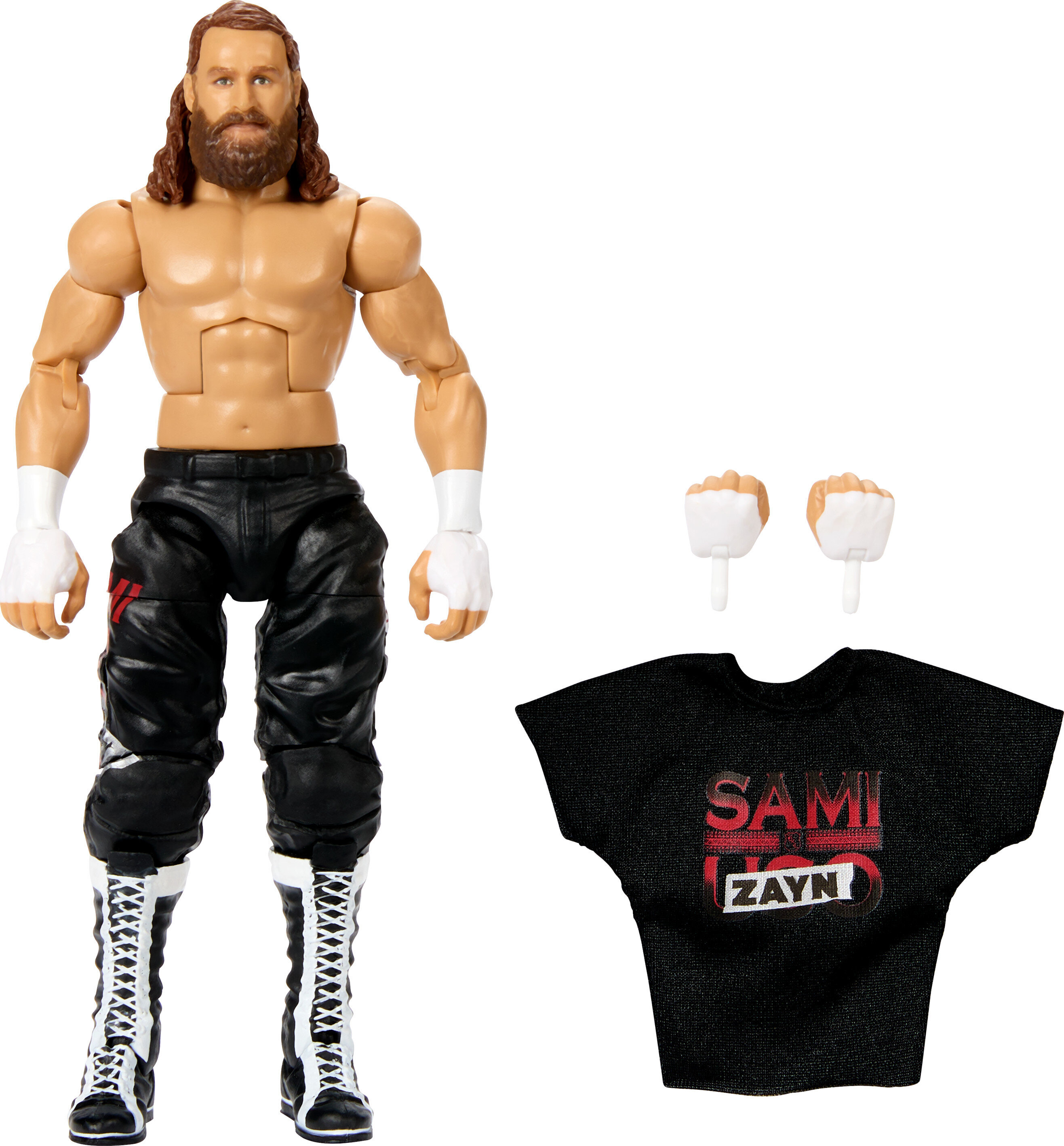 WWE Elite Sami Zayn Action Figure, 6-inch Collectible Superstar with Articulation & Accessories WWE