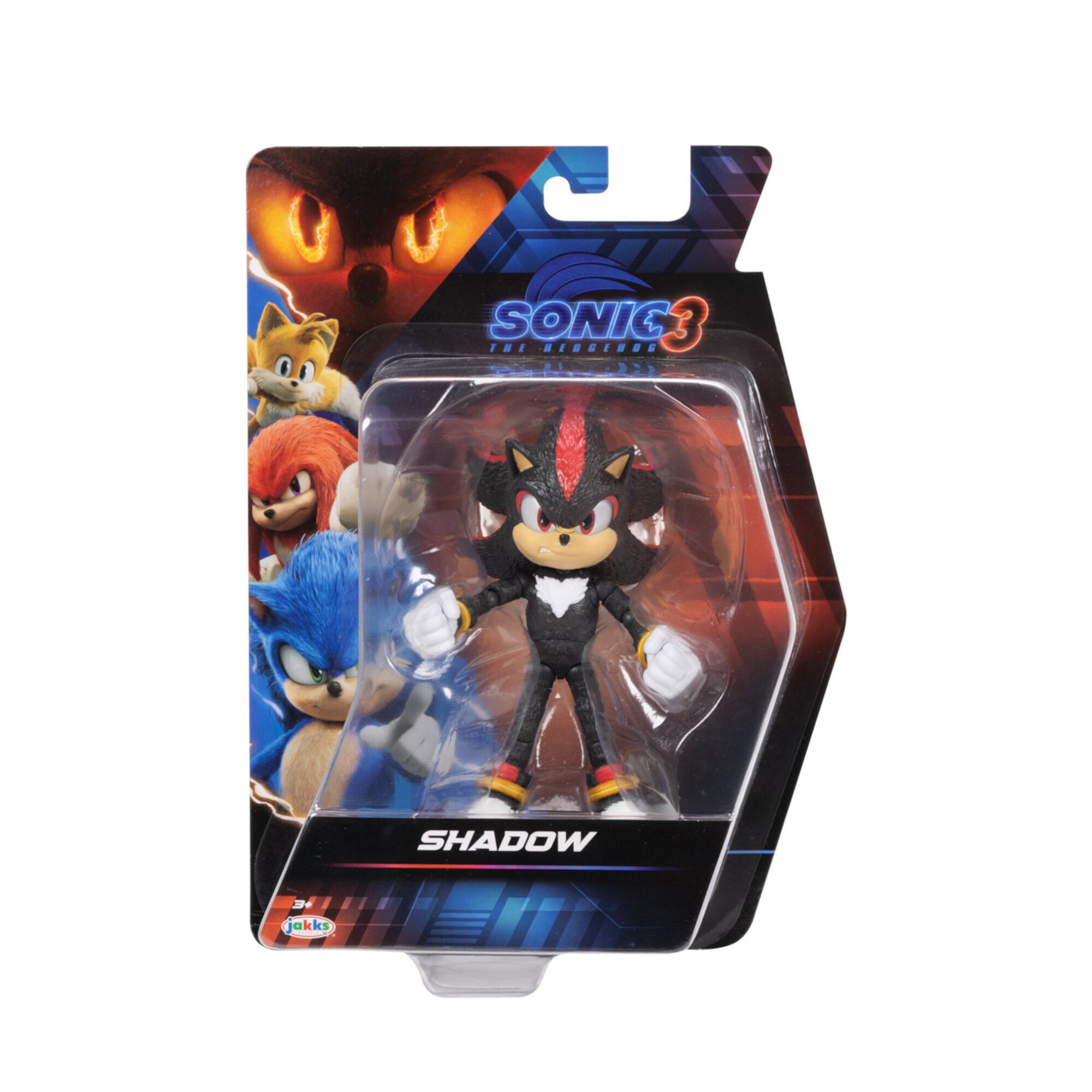 Sonic The Hedgehog 3 Movie 5 inch Shadow Action Figure 20 Points of Articulation Sonic