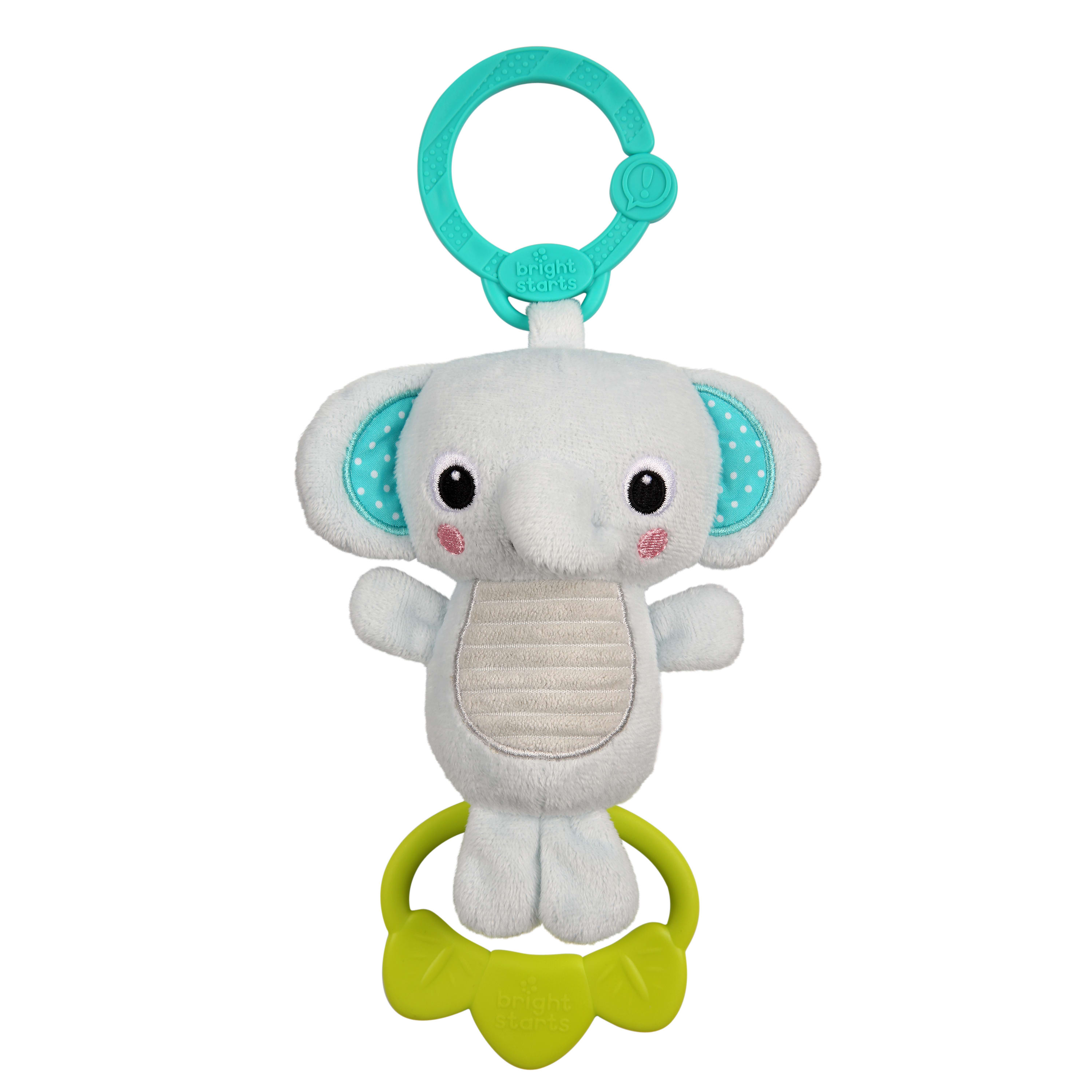 Bright Starts Tug Tunes On-the-Go Take-Along Toy - Elephant, Ages Newborn + Bright Starts