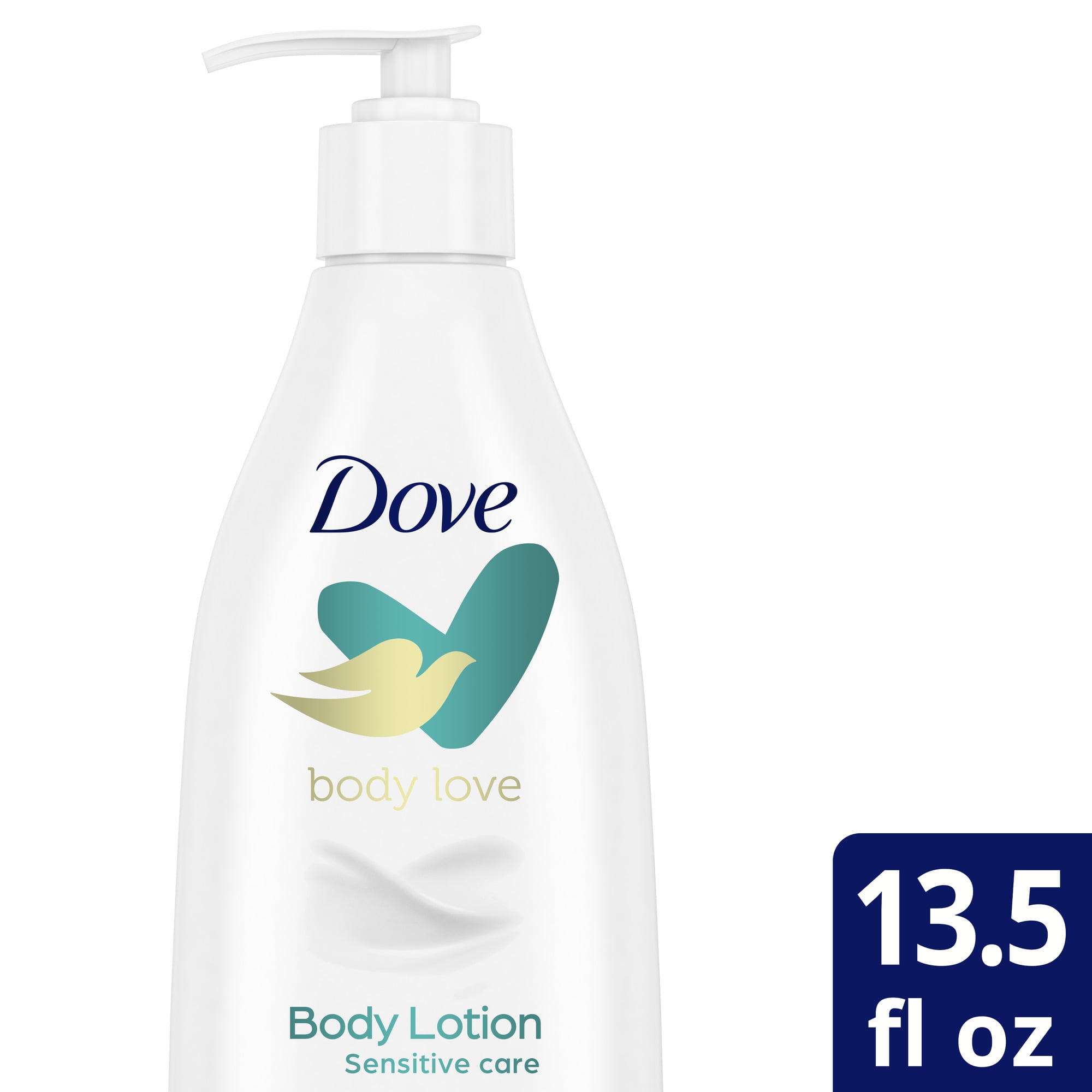 Dove Body Love Sensitive Care Softening Non Greasy Body Lotion Dry Skin Fragrance Free, 13.5 oz Dove