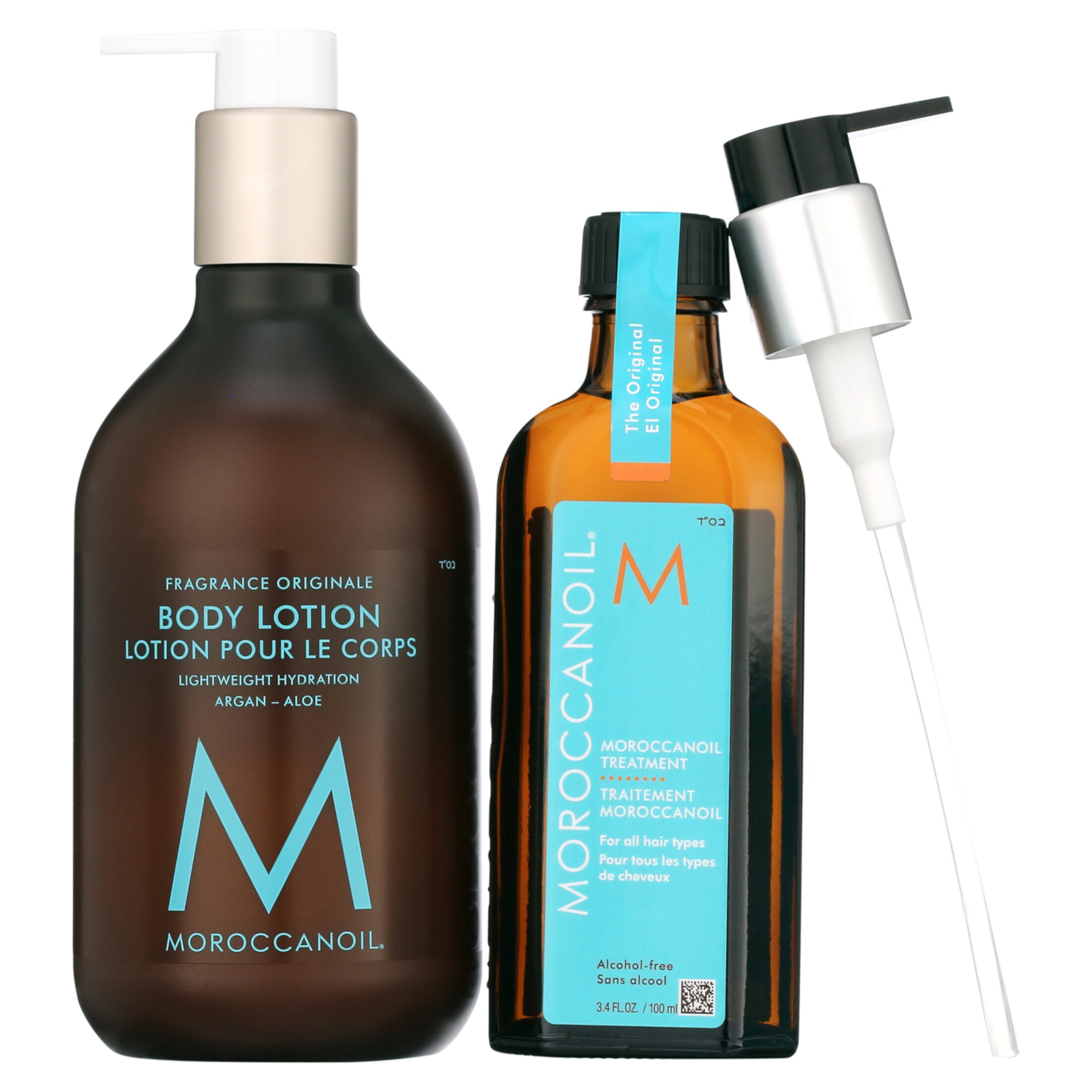 Moroccanoil Duo Set - Treatment 3.4 oz & Body Lotion 12.2 oz - $76 Value! Moroccanoil