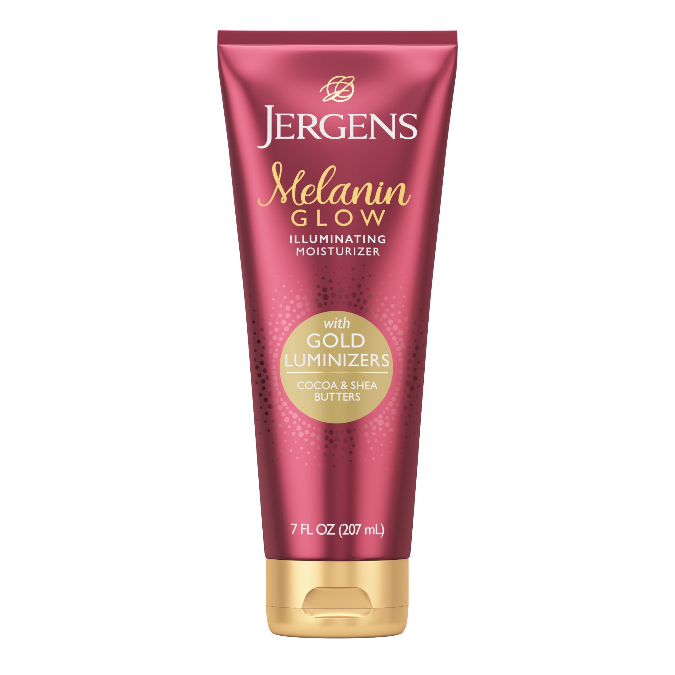 Jergens Hand and Body Lotion, Melanin Glow Illuminating Moisturizer Gold Luminizers, 7 Oz Jergens