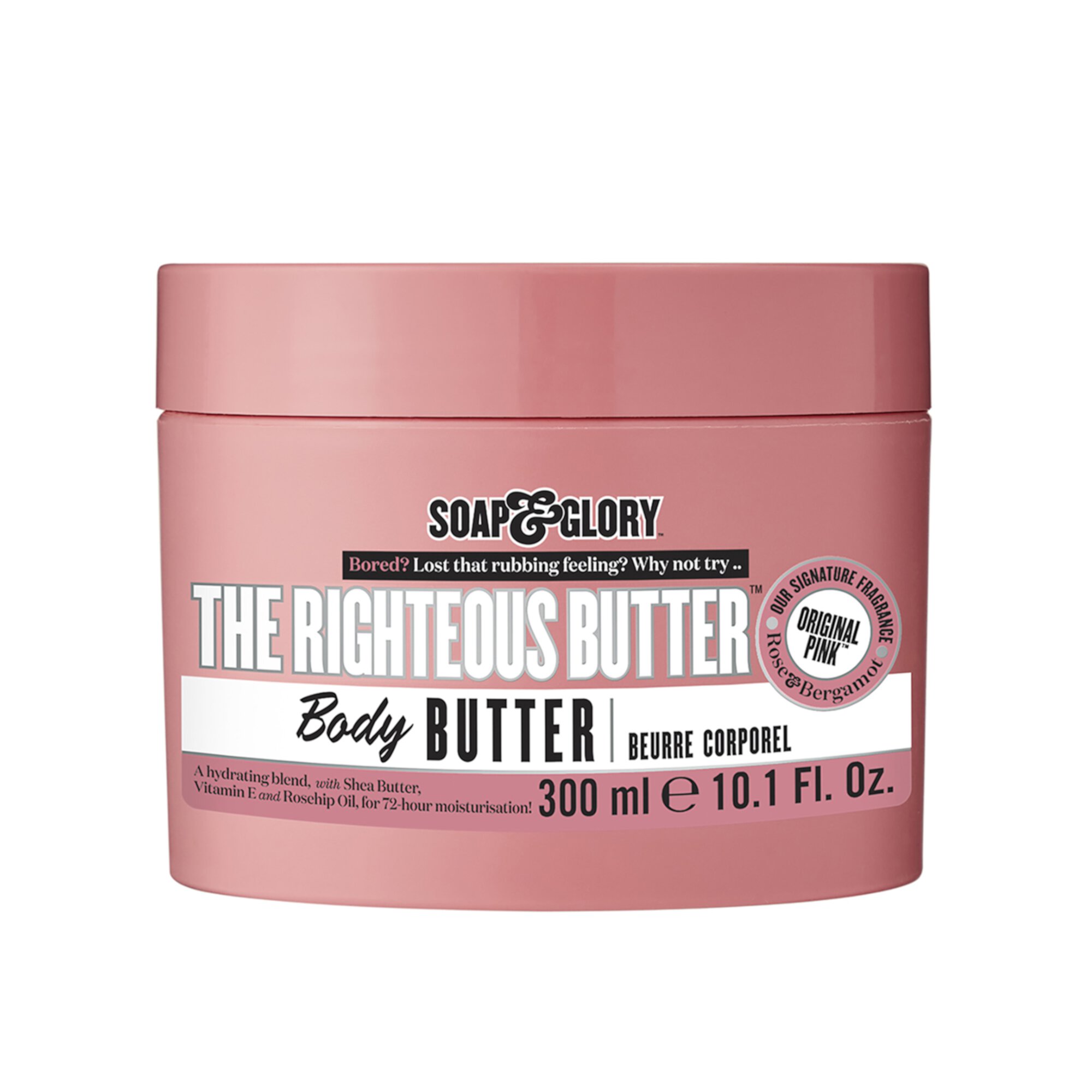 Soap & Glory The Righteous Butter Moisturizing Body Butter with Vitamin E and Shea Butter, 10.1 oz Soap & Glory