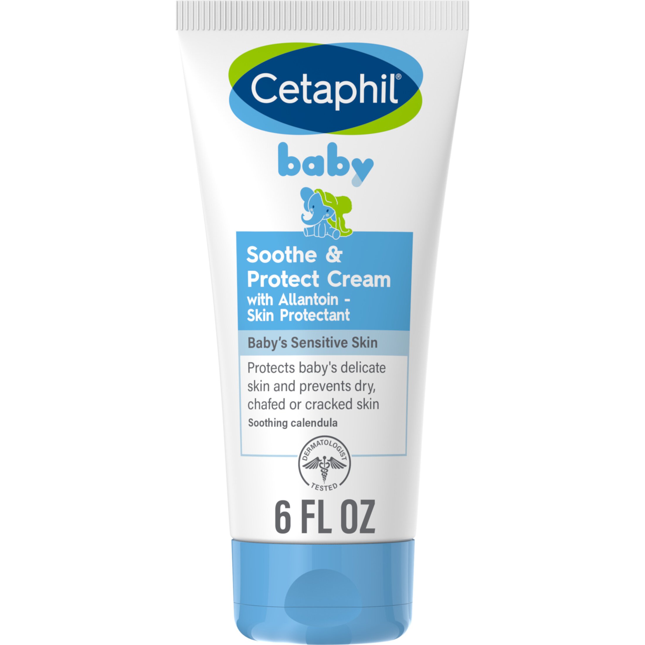 Cetaphil Baby Soothe & Protect Cream with Allantoin Skin Protectant, 6 oz Cetaphil