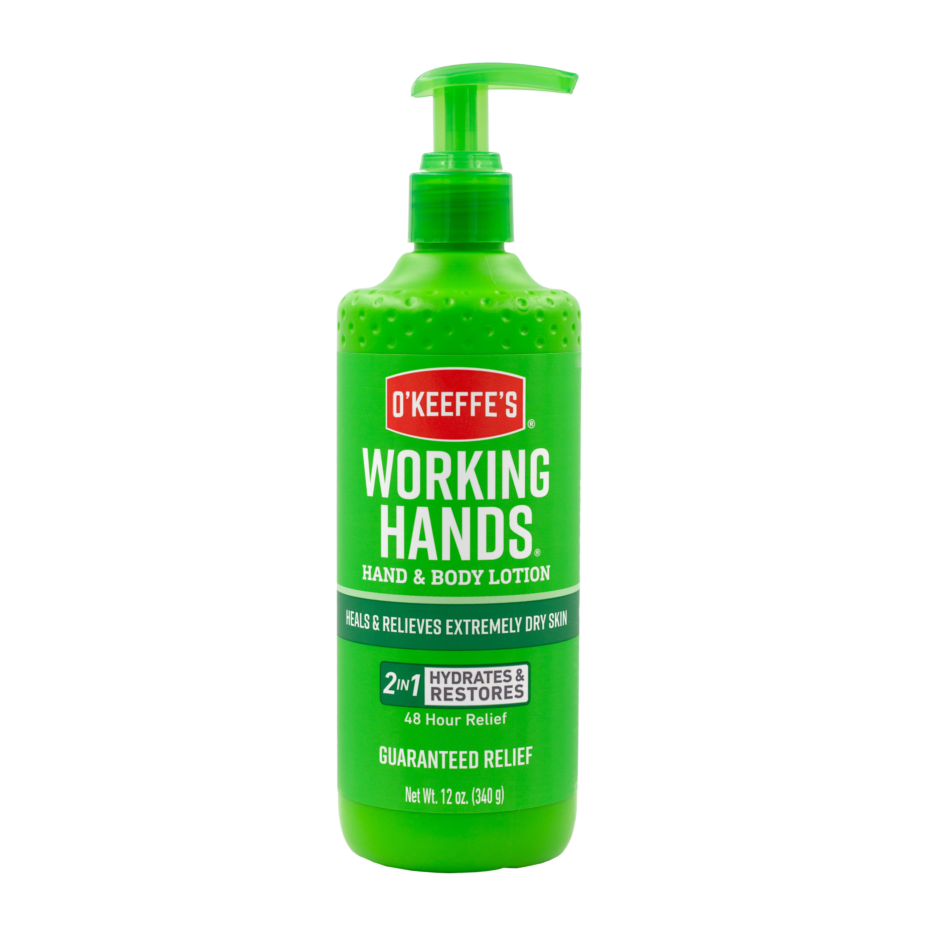 O'Keeffe's Working Hands, Hand & Body Lotion, Heals & Relieves Extremely Dry Skin, 12oz Pump O'Keeffe's