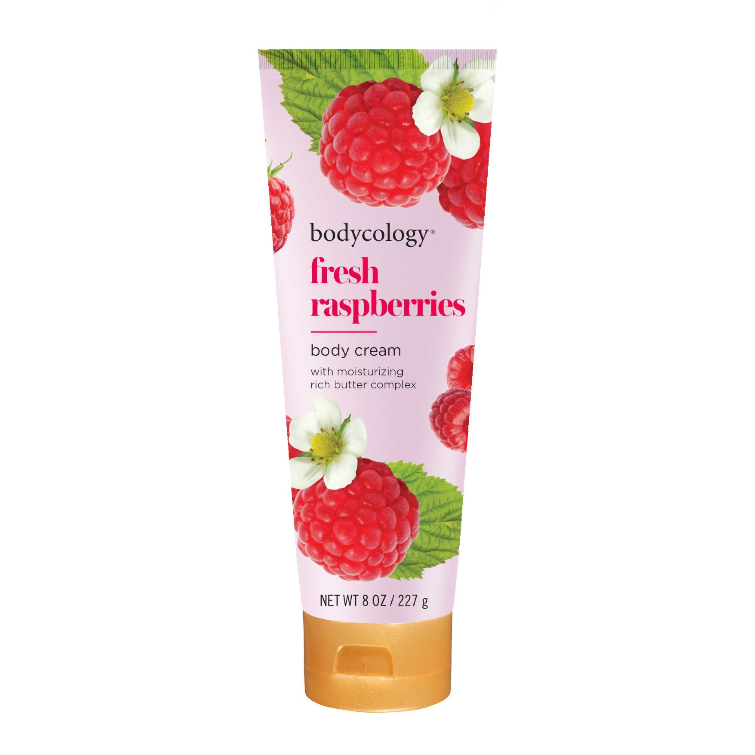 Bodycology Shea Butter Body Cream, Fresh Raspberries, 8 oz Bodycology