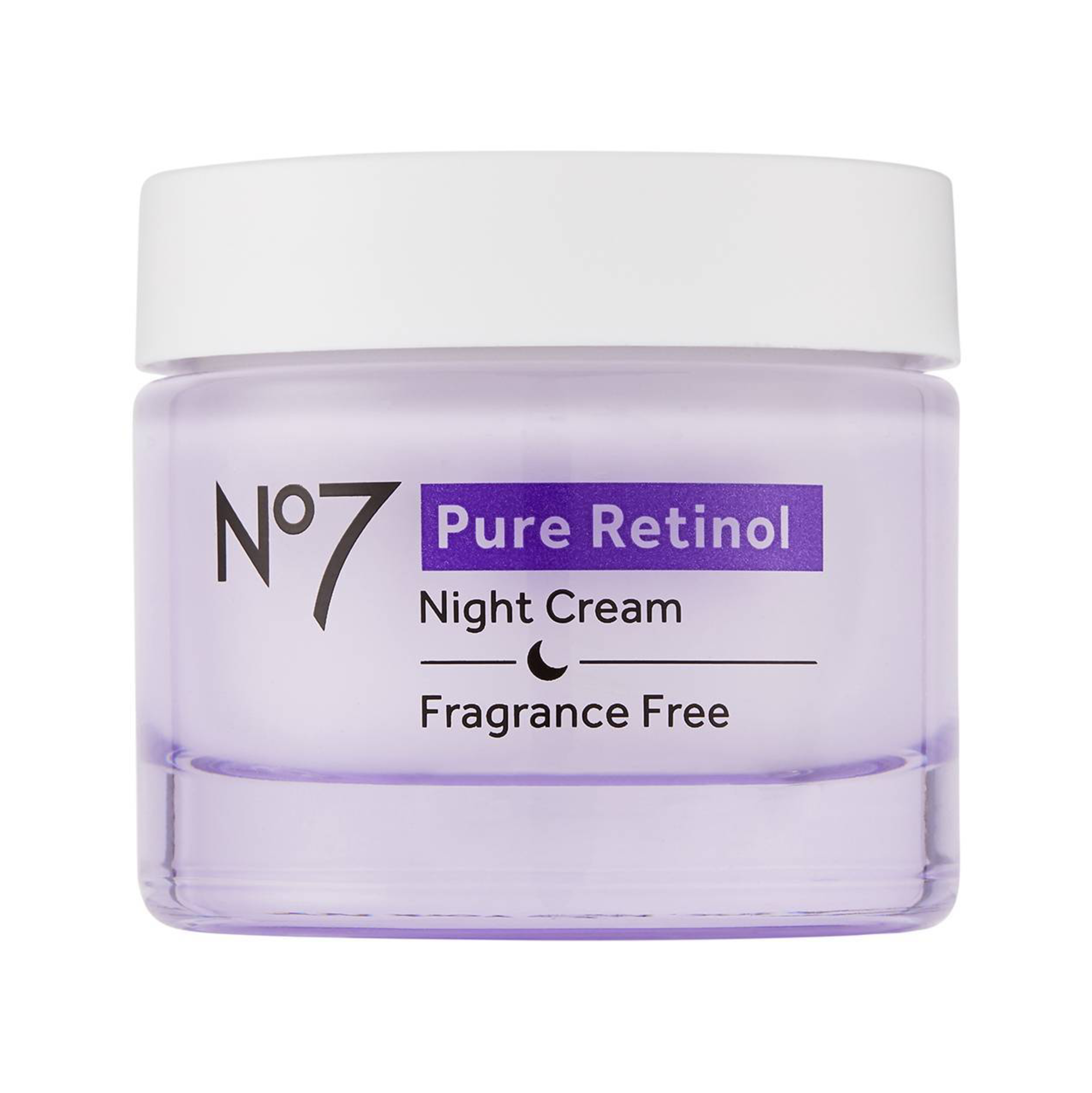 No7 Pure Retinol Night Repair Cream with Collagen Peptides and Bisabolol, All Skin Types, 1.69 oz No7