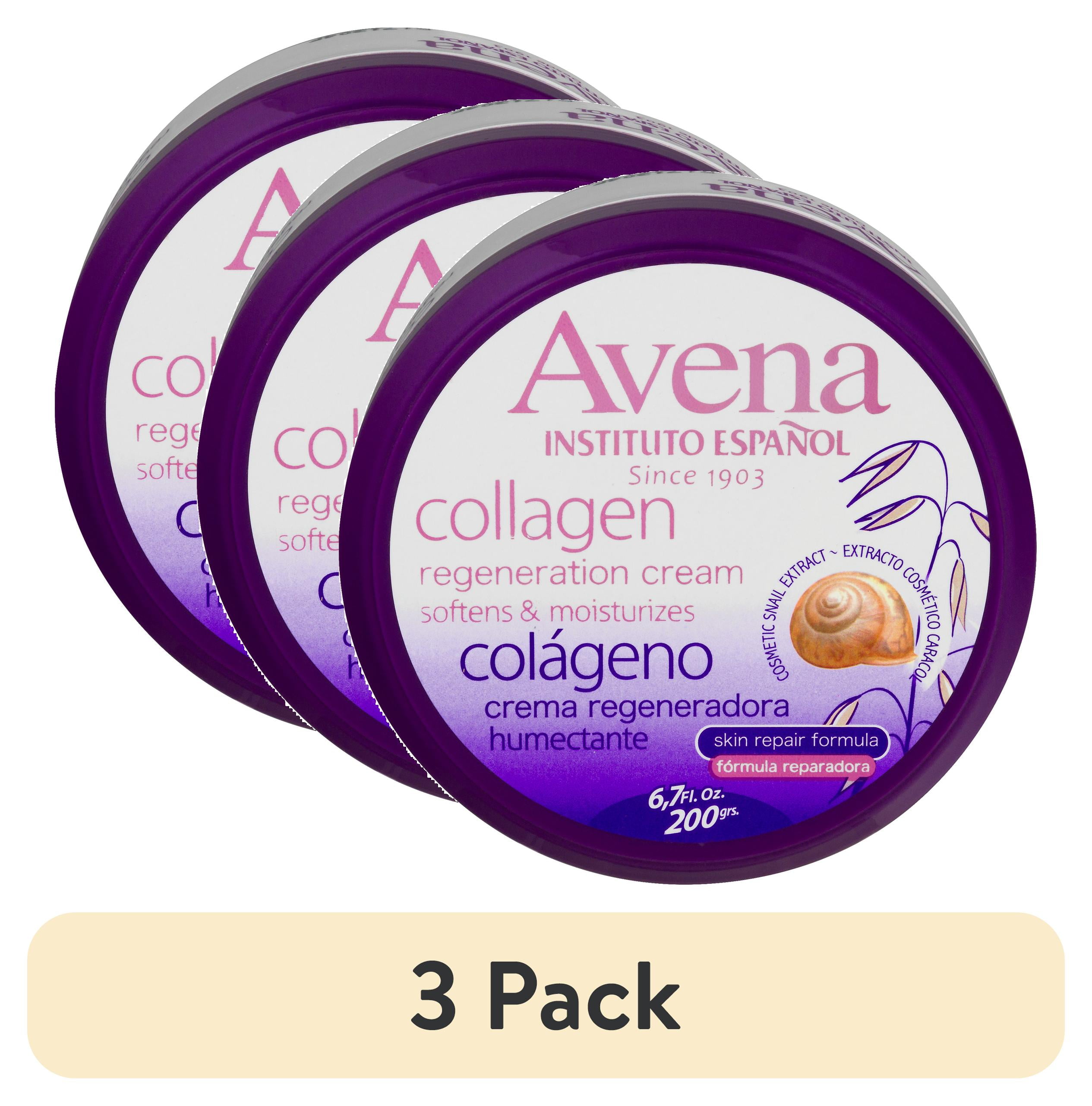 (3 pack) Avena Instituto Espanol Collagen Regeneration, Hand & Body Cream, Softens and Moisturizes, All Skin, 6.8 Fl Oz AVENA