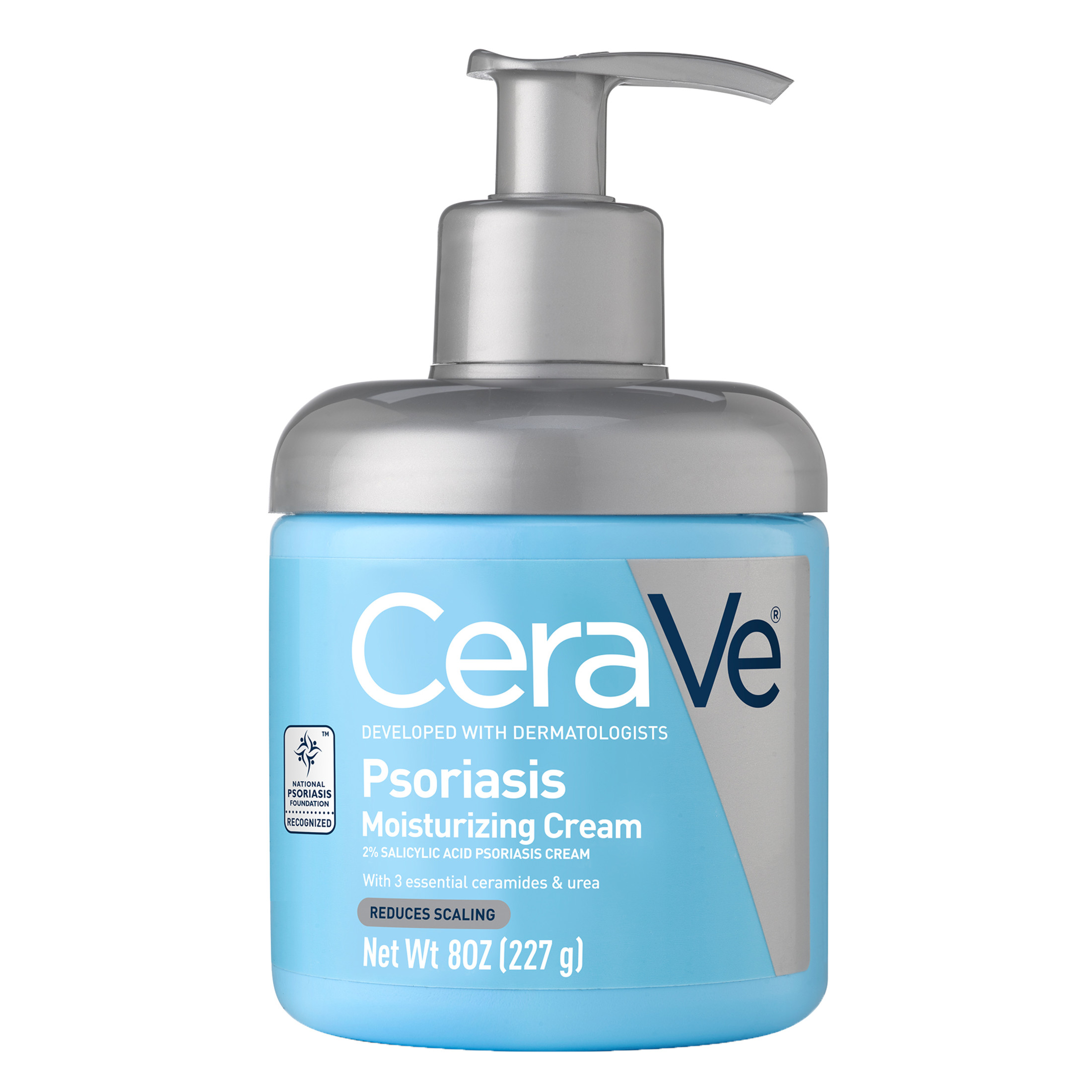 CeraVe Psoriasis Moisturizing Cream & Body Lotion with Salicylic Acid & Urea for Psoriatic & Dry Skin, 8 oz CeraVe