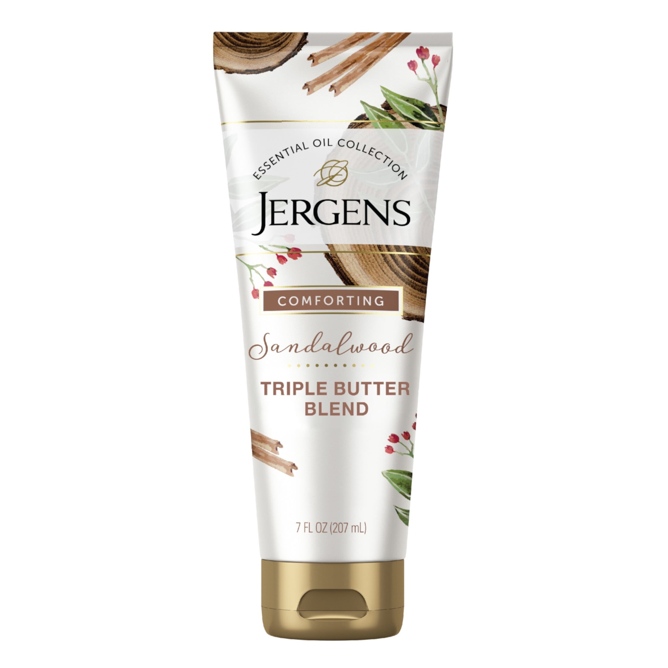 Jergens Sweet Citrus Triple Butter Blend, Body Moisturizer, Dry Skin, Essential Oils, 7 oz Jergens