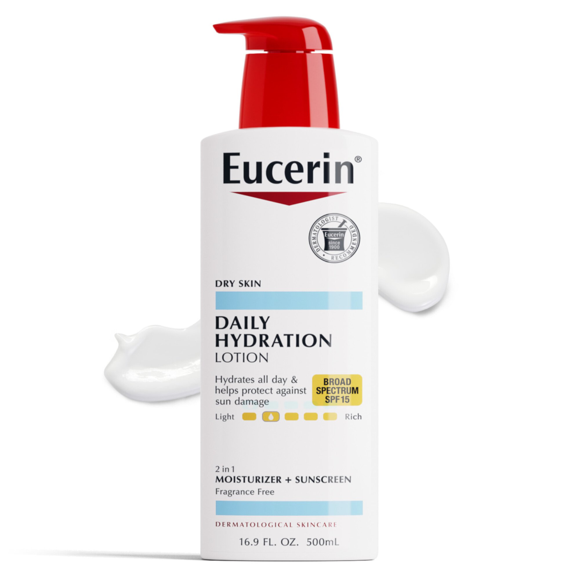 Eucerin  Daily Hydration Broad Spectrum SPF 15 Body Lotion, 16.9 Fl Oz Eucerin