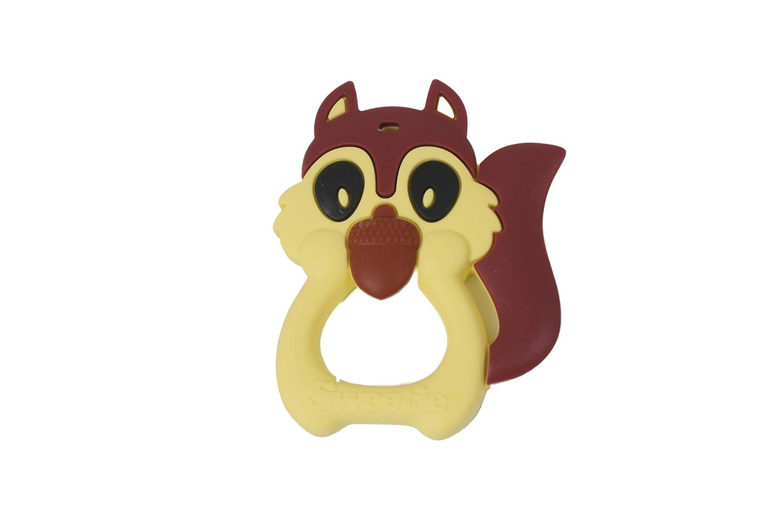 Sweetie TR032 Teether Teething Squirrel Toys Silicone Teething for Babies silicone for Baby teething (Yellow) Sweetie